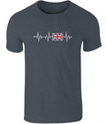 Union Jack Heartbeat Tee – Cotton British Flag T-Shirt