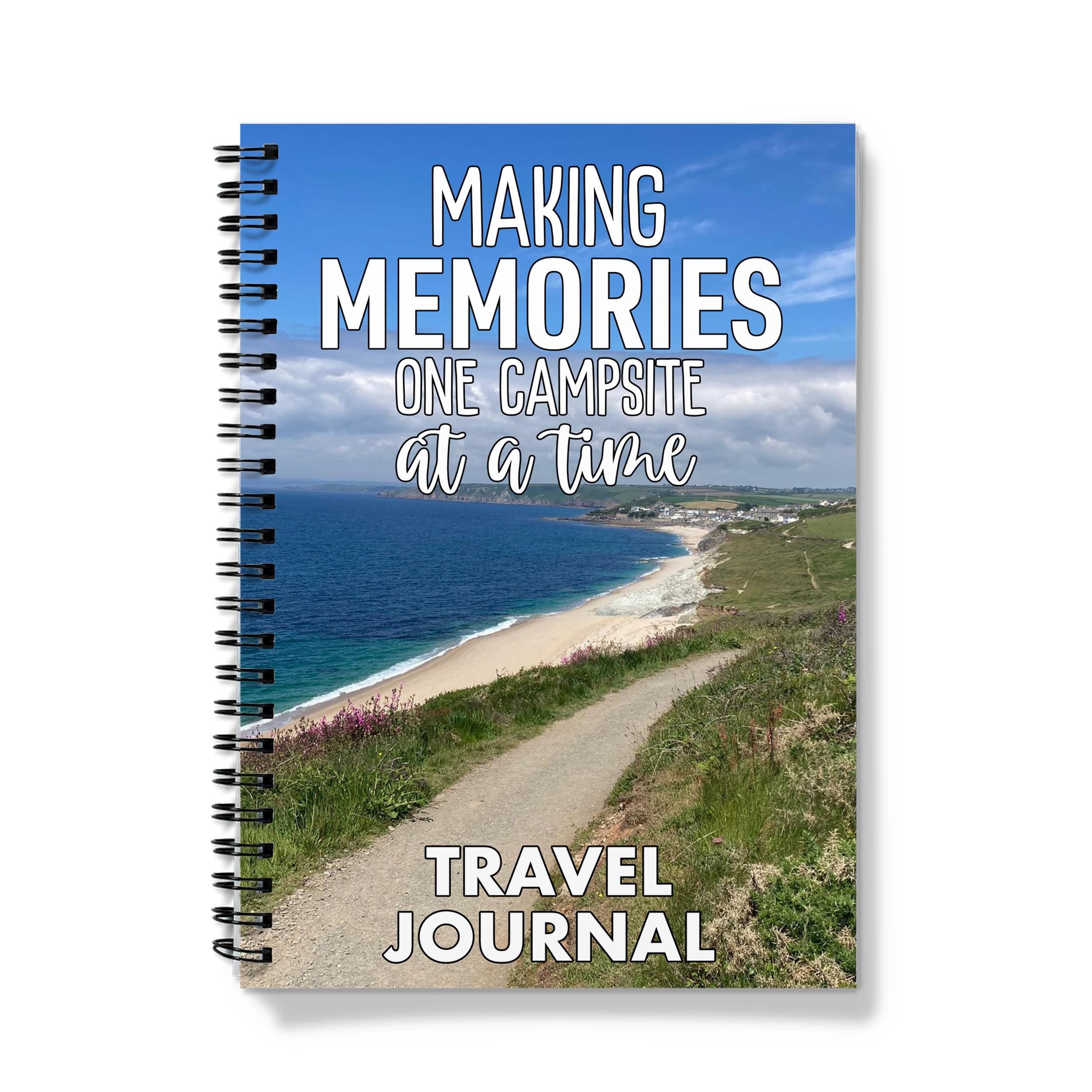 Coastal View Travel Journal: A5 Spiral Notebook for Camping Adventures