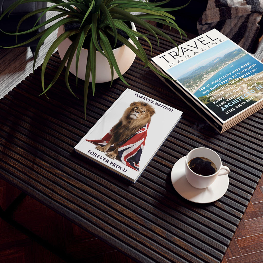 Regal Lion Union Jack Hardback Journal: British Pride A5/A4 Notebook