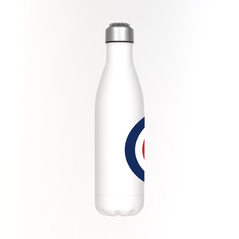 MOD Target Metal Thermos: 500ml White Hot/Cold Drinks Bottle