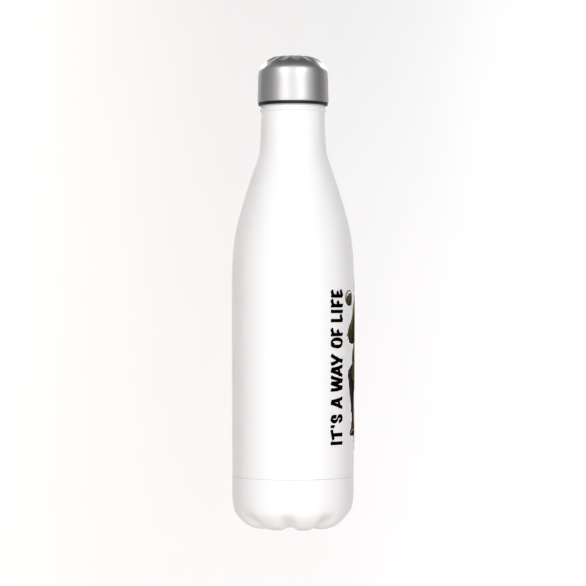 Mod Scooter Water Bottle: 500ml Insulated Stainless Steel, Retro Design
