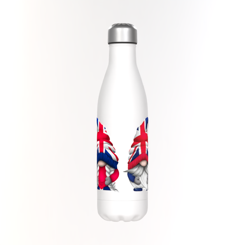 Union Jack Gonk Insulated Water Bottle: 500ml British Travel Flask