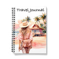 Tropical Beach Travel Journal: A5 Spiral Bound Adventure Diary