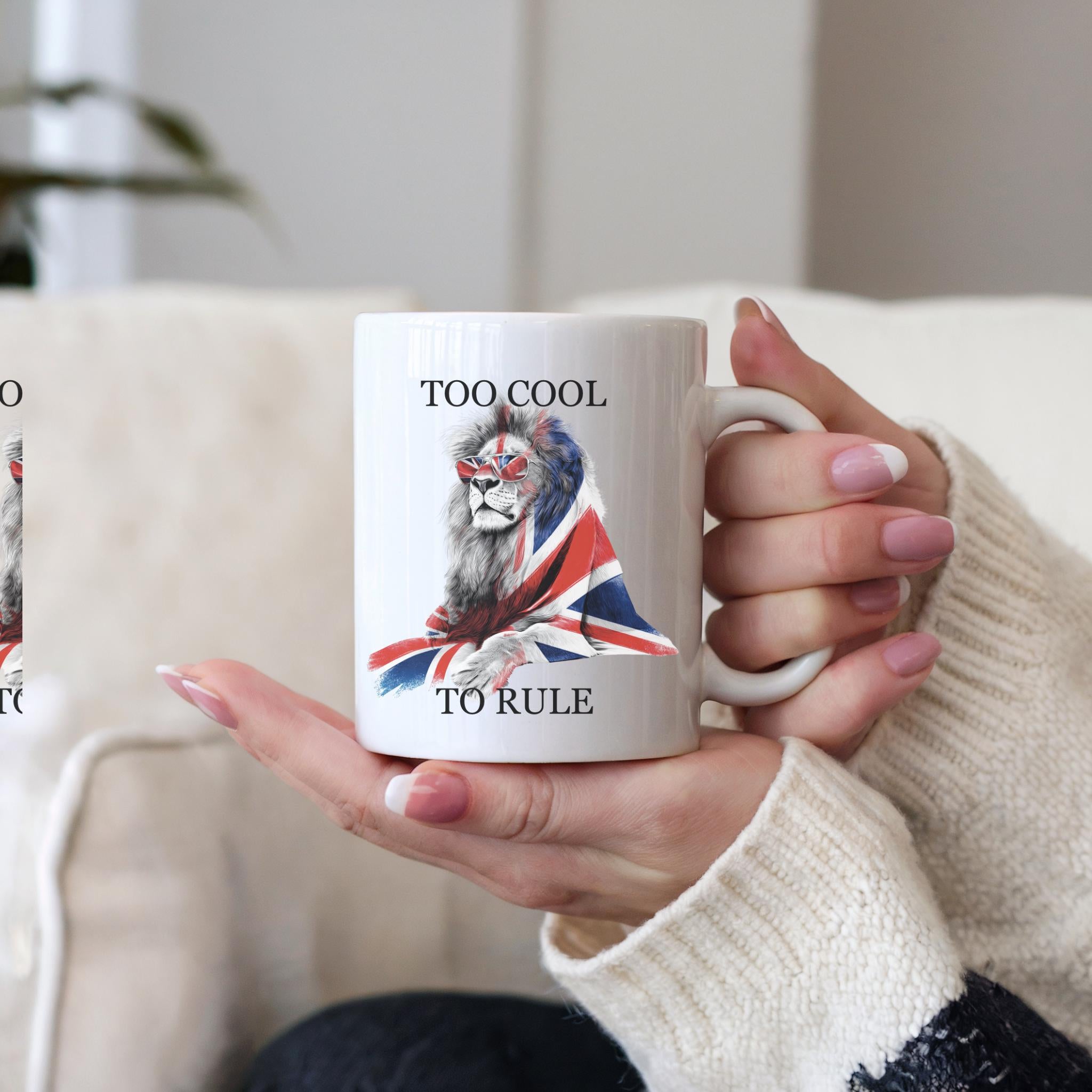 Regal Lion Union Jack Mug: Funny British Humor Tea Cup