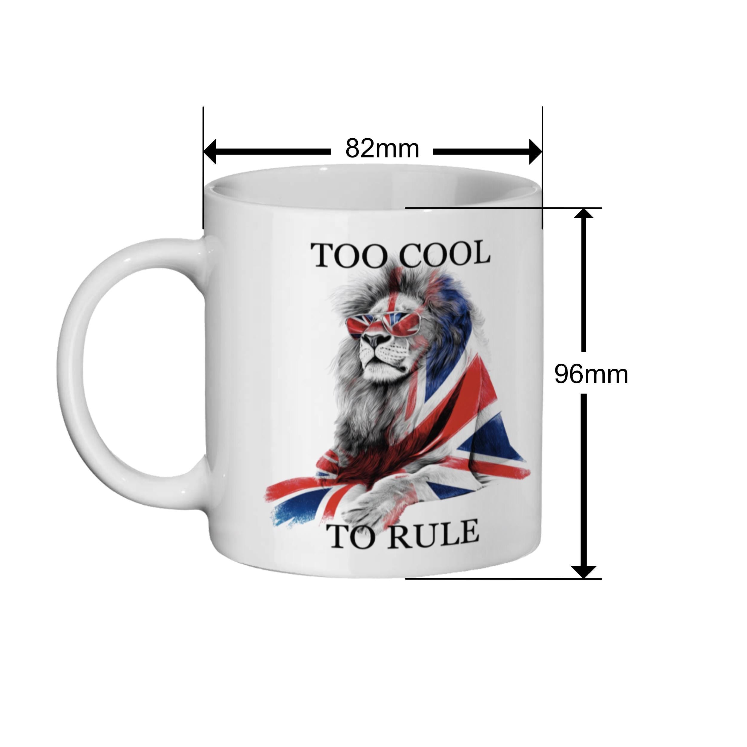 Regal Lion Union Jack Mug: Funny British Humor Tea Cup