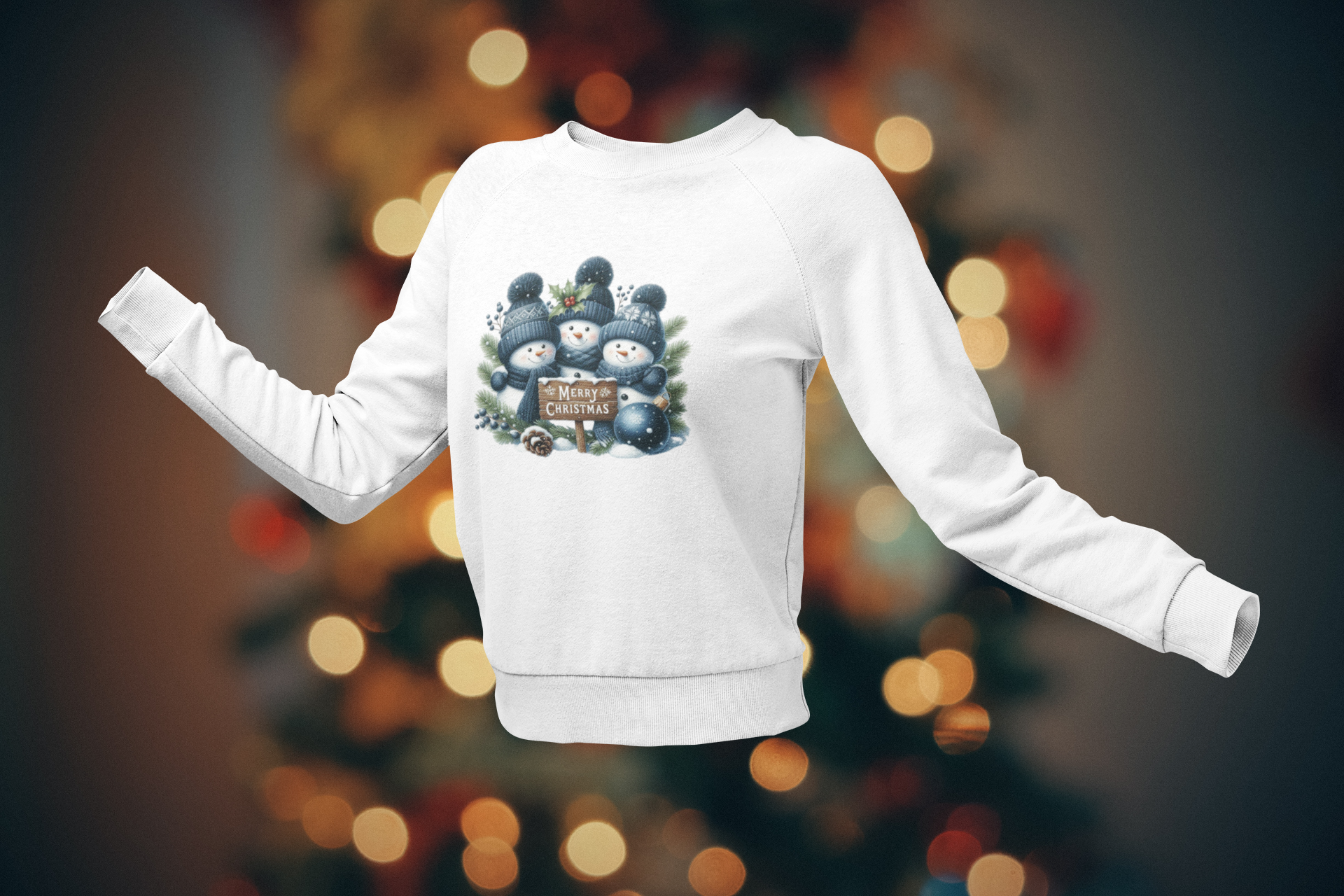 Christmas Snowmen Sweatshirt - Festive Holiday Jumper