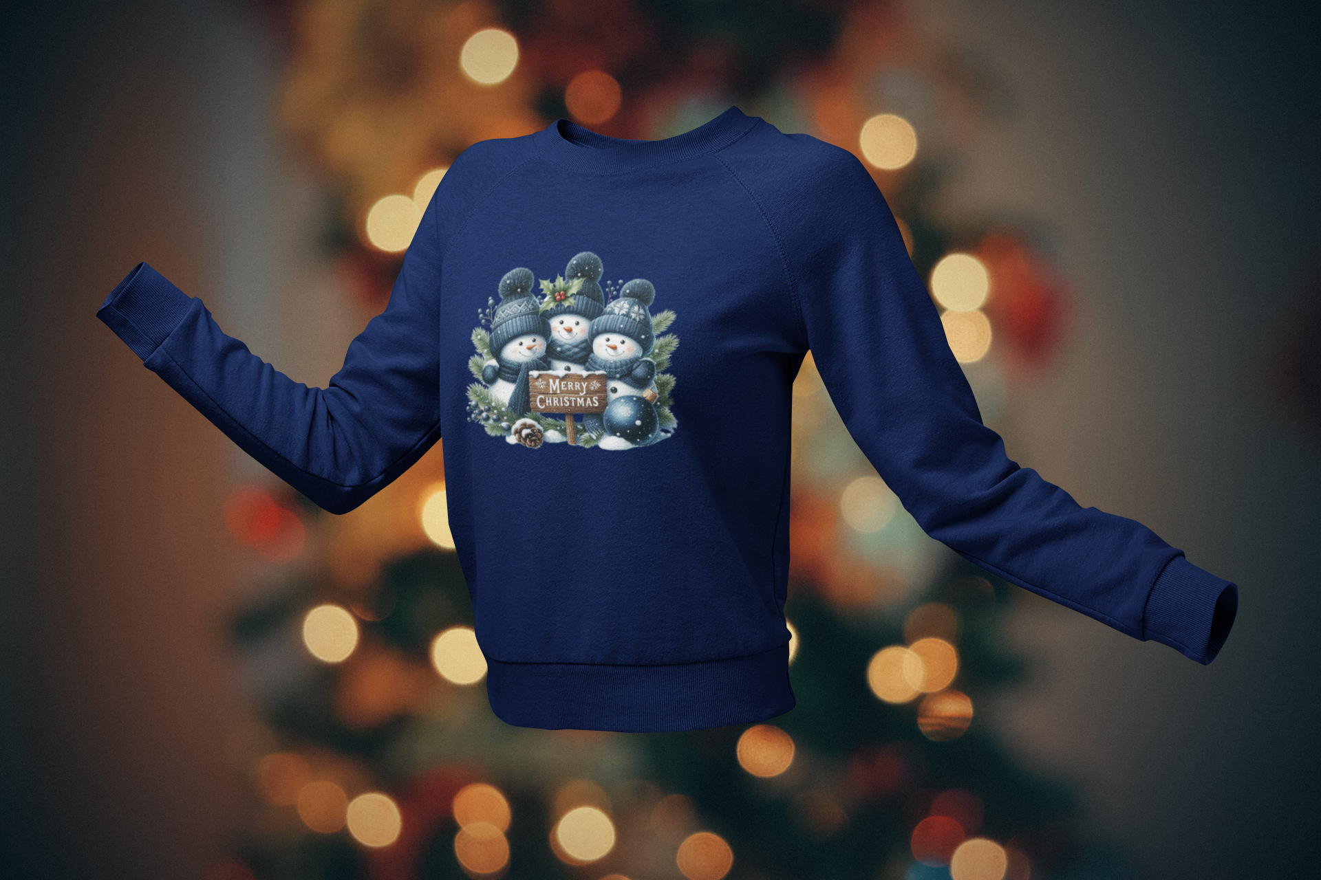 Christmas Snowmen Sweatshirt - Festive Holiday Jumper