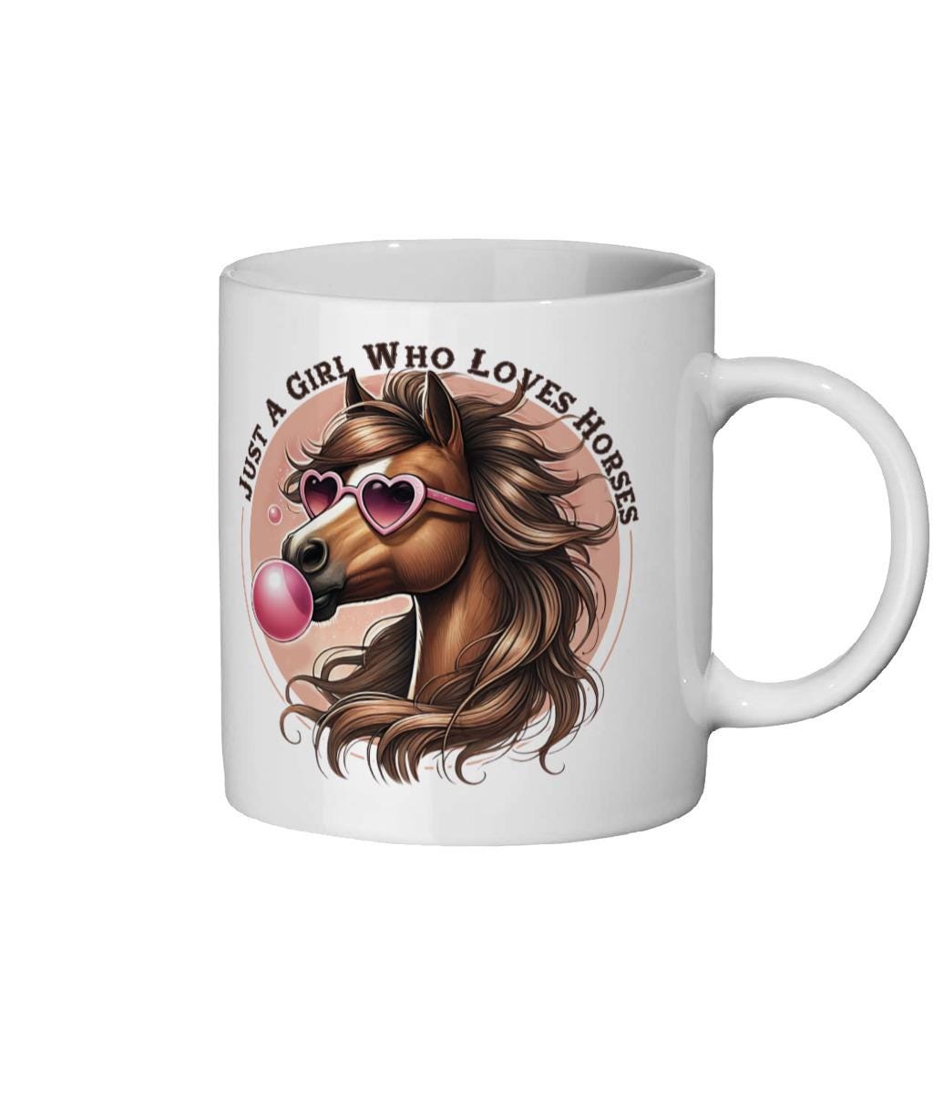 Horse Lover Mug: Funny Equestrian Gift for Teen Girls