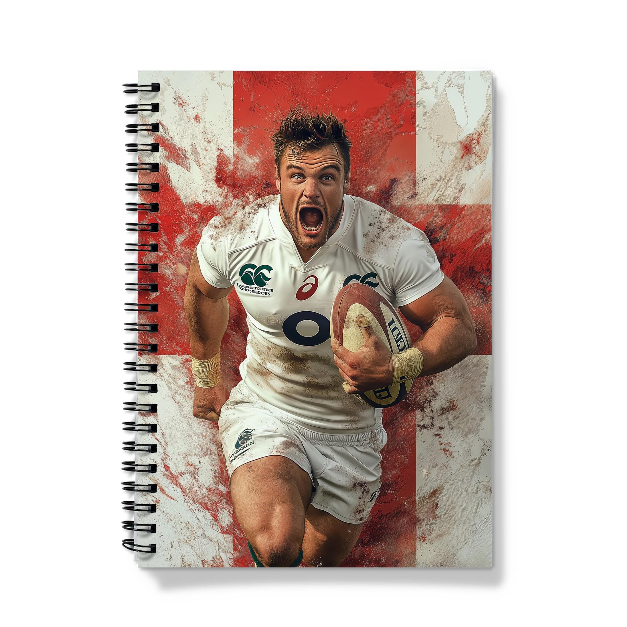 Rugby Player A5 Notebook: Sports Fan Journal