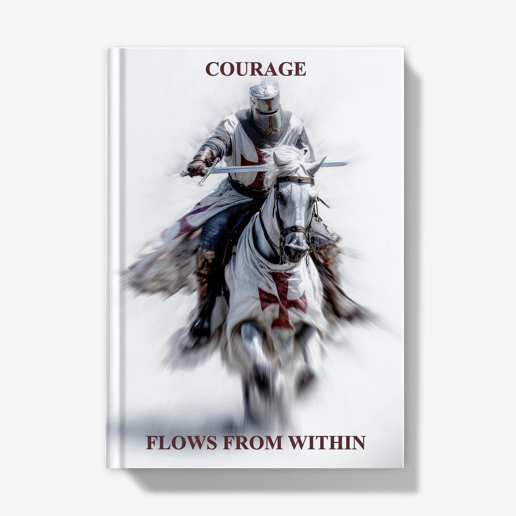 Knight Templar Hardback Journal: Medieval Crusader Notebook, Lined/Plain/Graph Pages