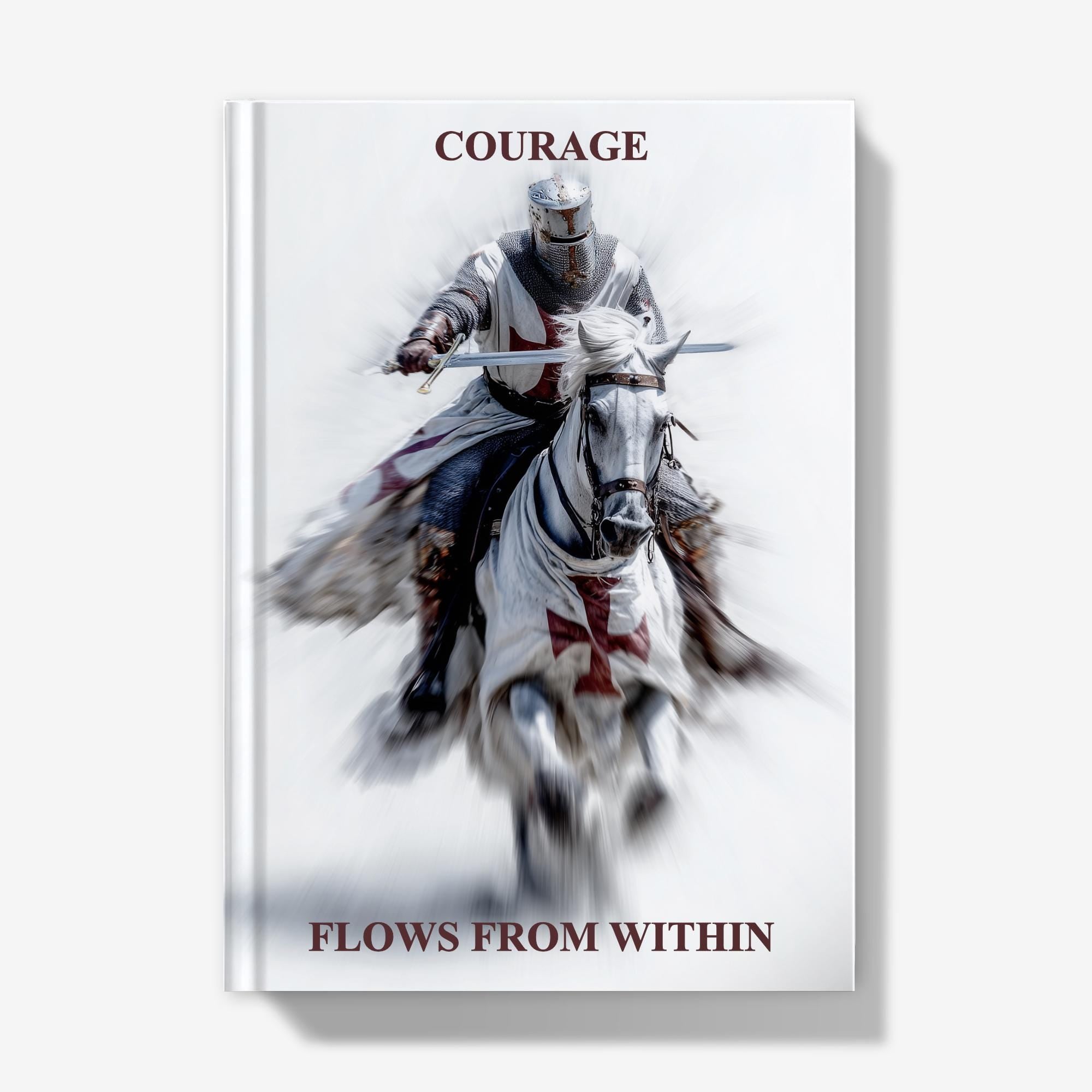 Knight Templar Hardback Journal: Medieval Crusader Notebook, Lined/Plain/Graph Pages