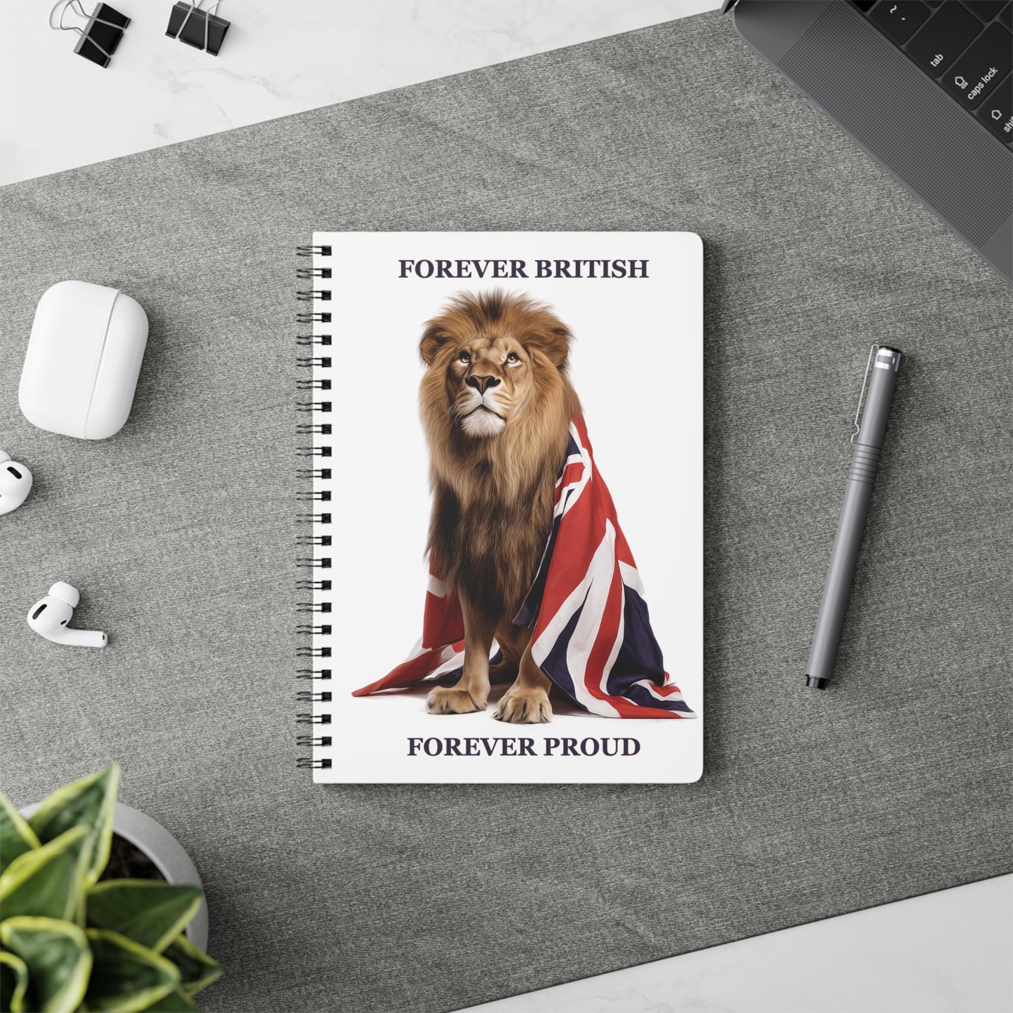 Regal Lion Notepad: British Union Jack A5 Notebook