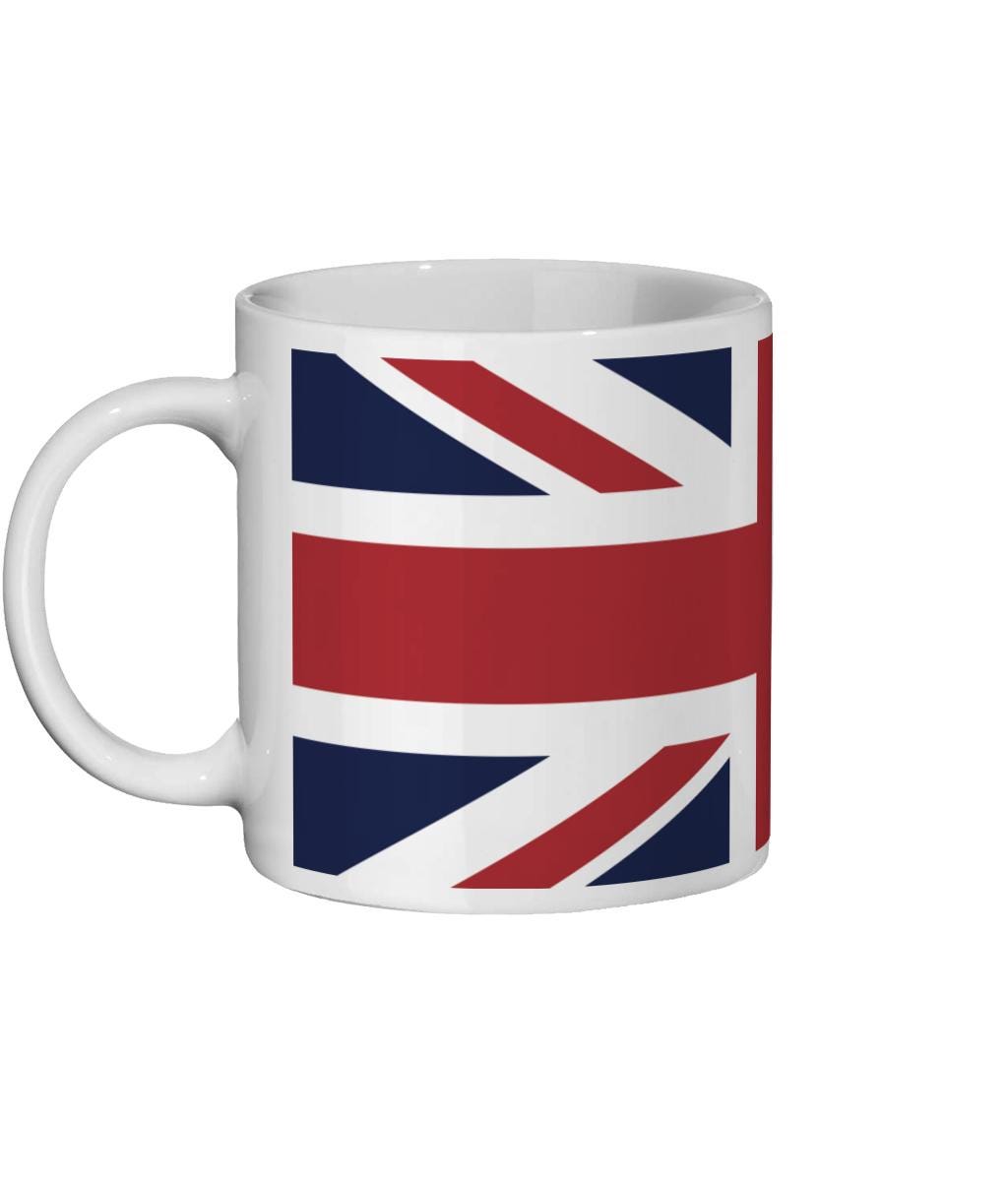 Union Jack Mug: British Flag Coffee Cup, UK Souvenir