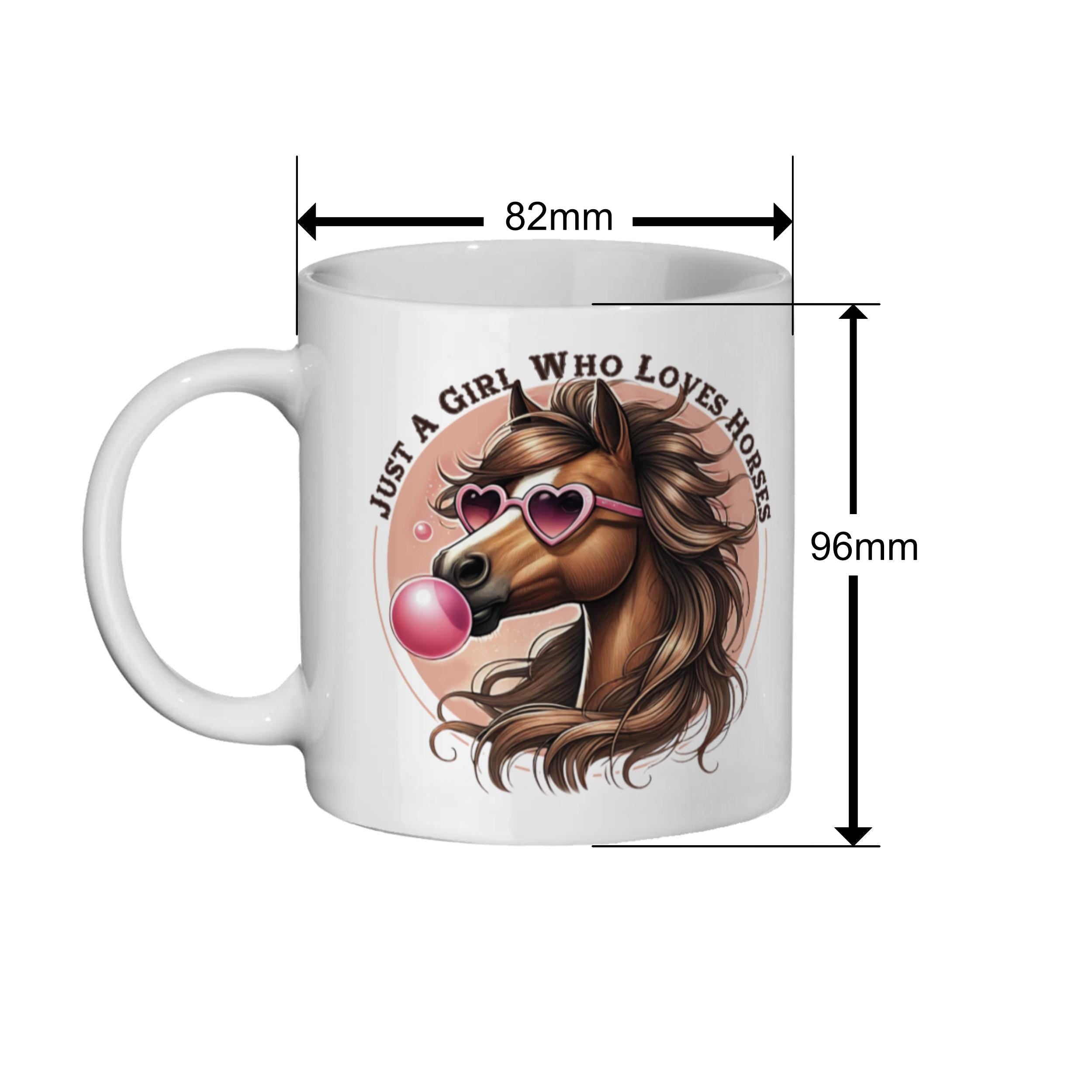 Horse Lover Mug: Funny Equestrian Gift for Teen Girls