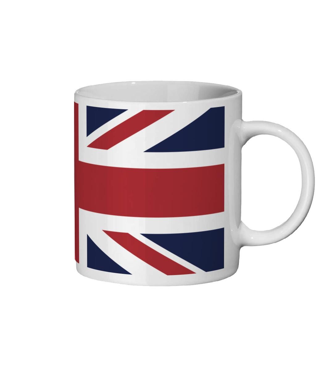 Union Jack Mug: British Flag Coffee Cup, UK Souvenir