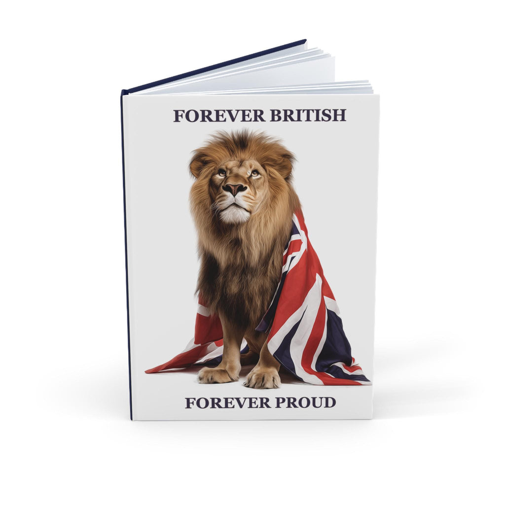 Regal Lion Union Jack Hardback Journal: British Pride A5/A4 Notebook