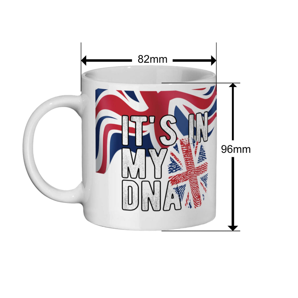 Union Jack Mug: British Pride UK Flag Fingerprint Coffee Cup