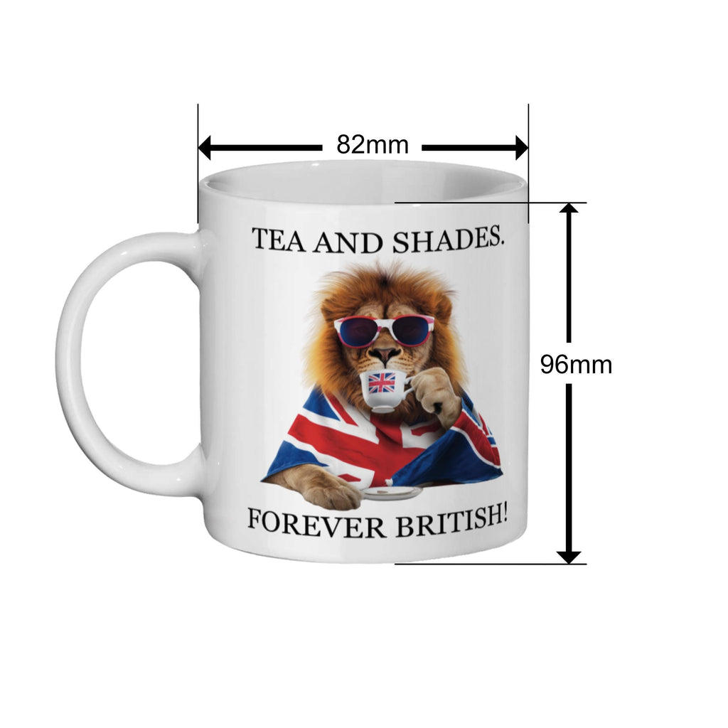Regal Lion UK Mug: Funny British Tea Cup