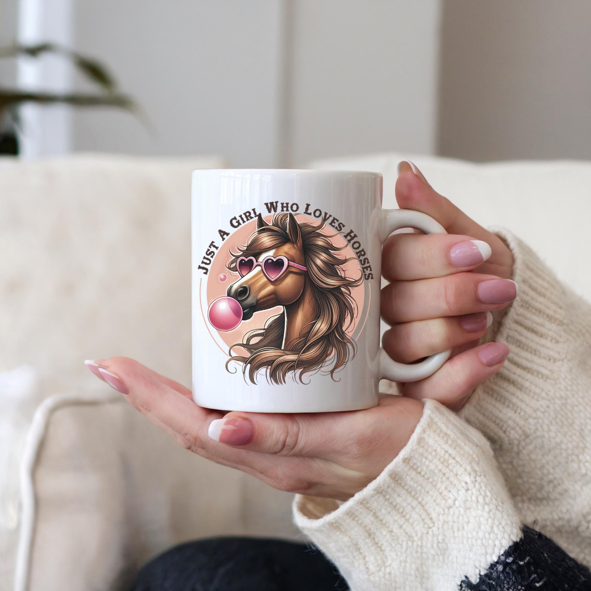 Horse Lover Mug: Funny Equestrian Gift for Teen Girls