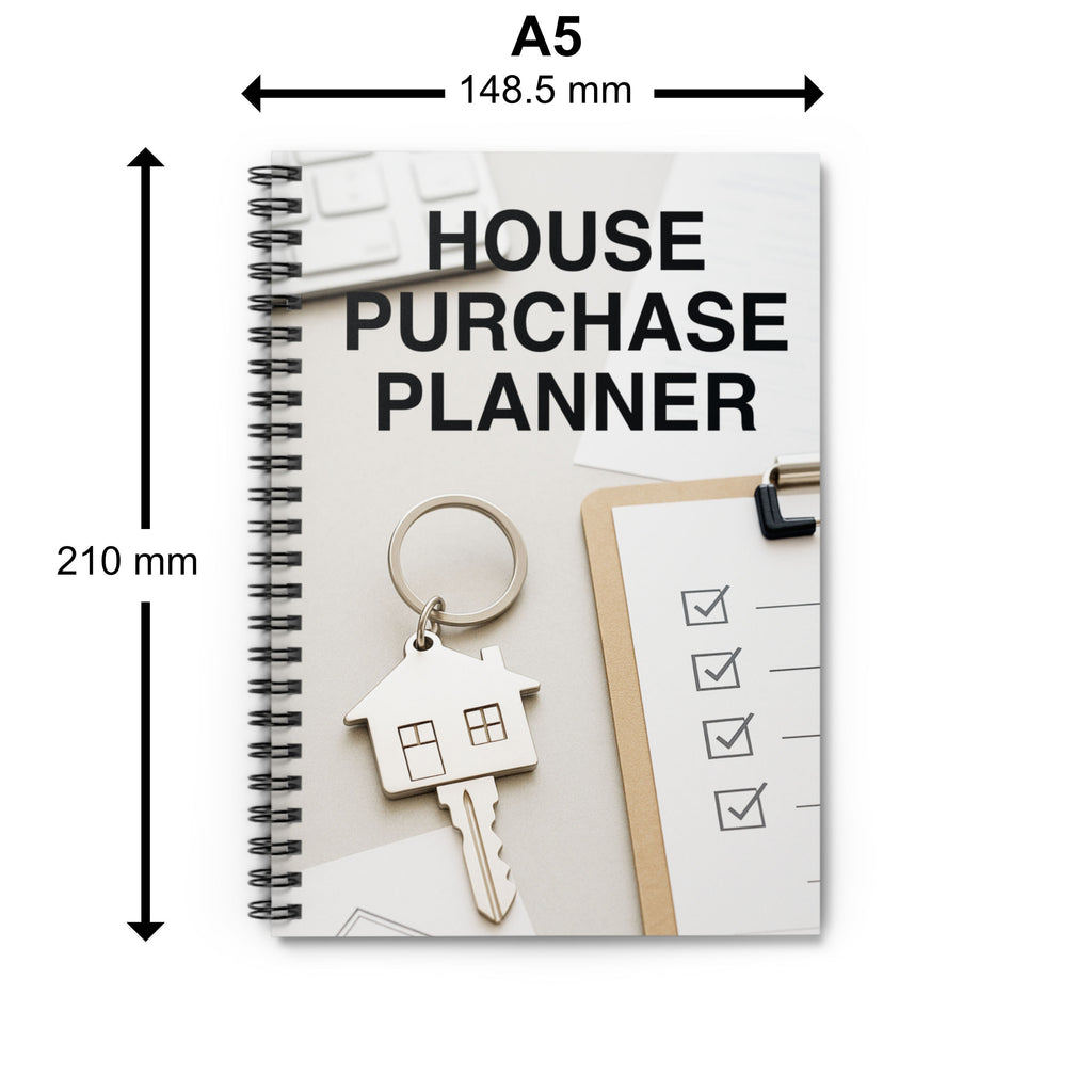 House Purchase Planner - A5 Spiral Notebook