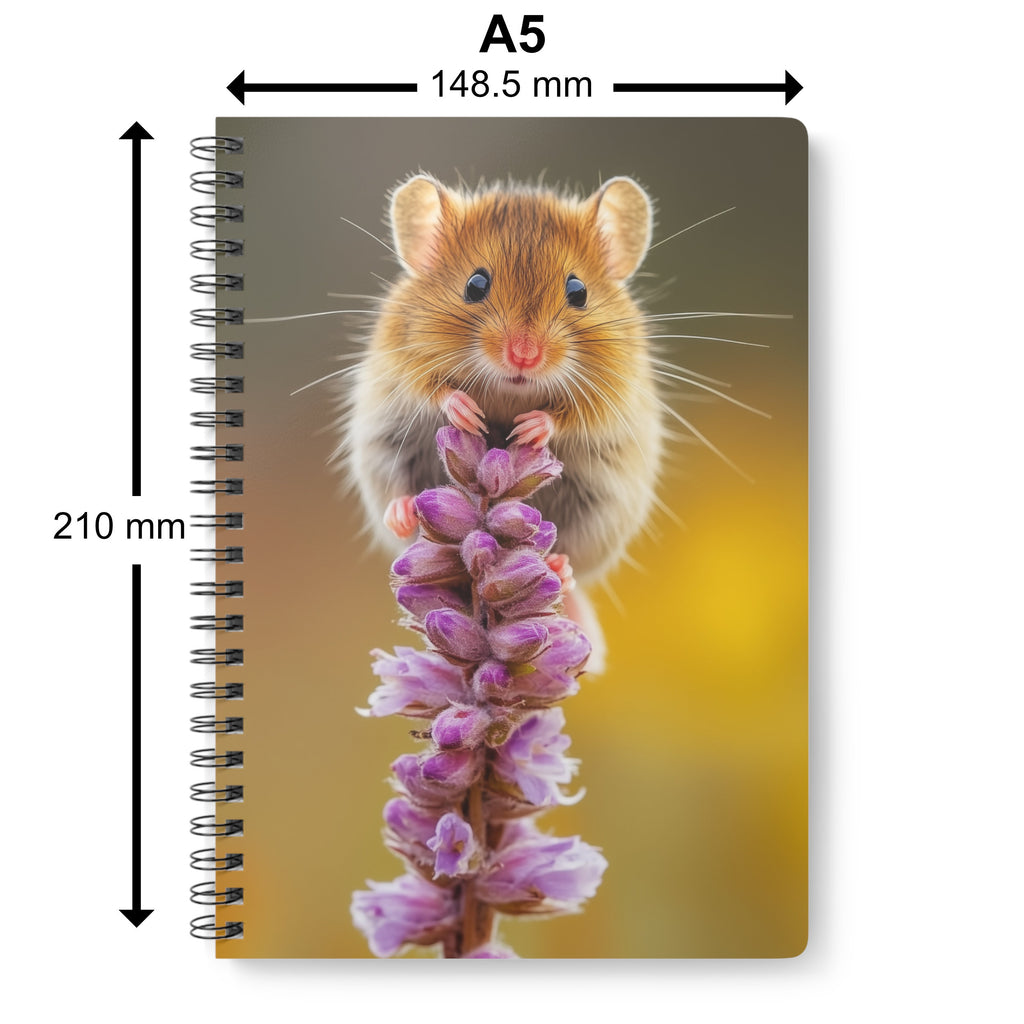 Field Mouse A5 Spiral Notebook | Premium Quality Paper