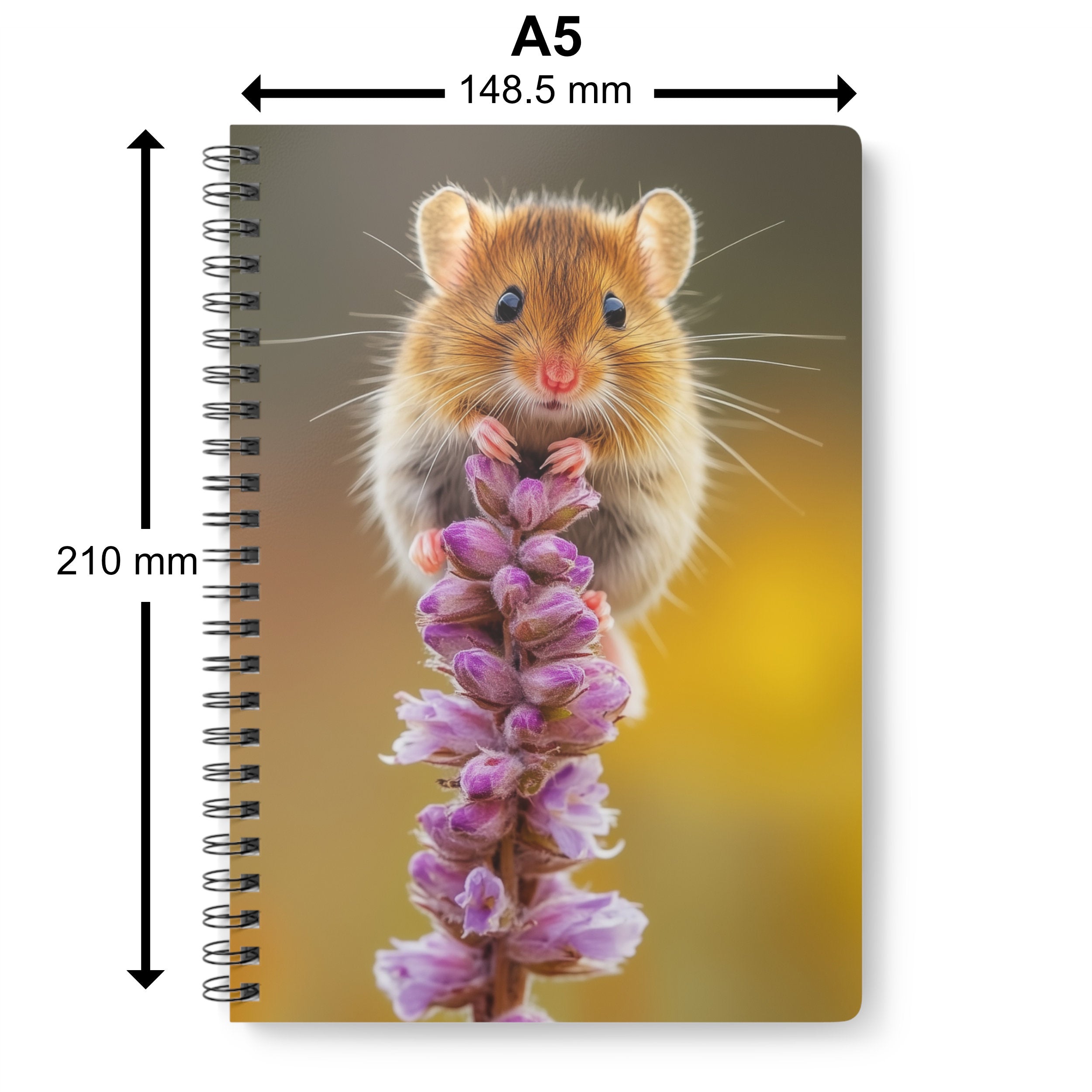 Field Mouse A5 Spiral Notebook | Premium Quality Paper