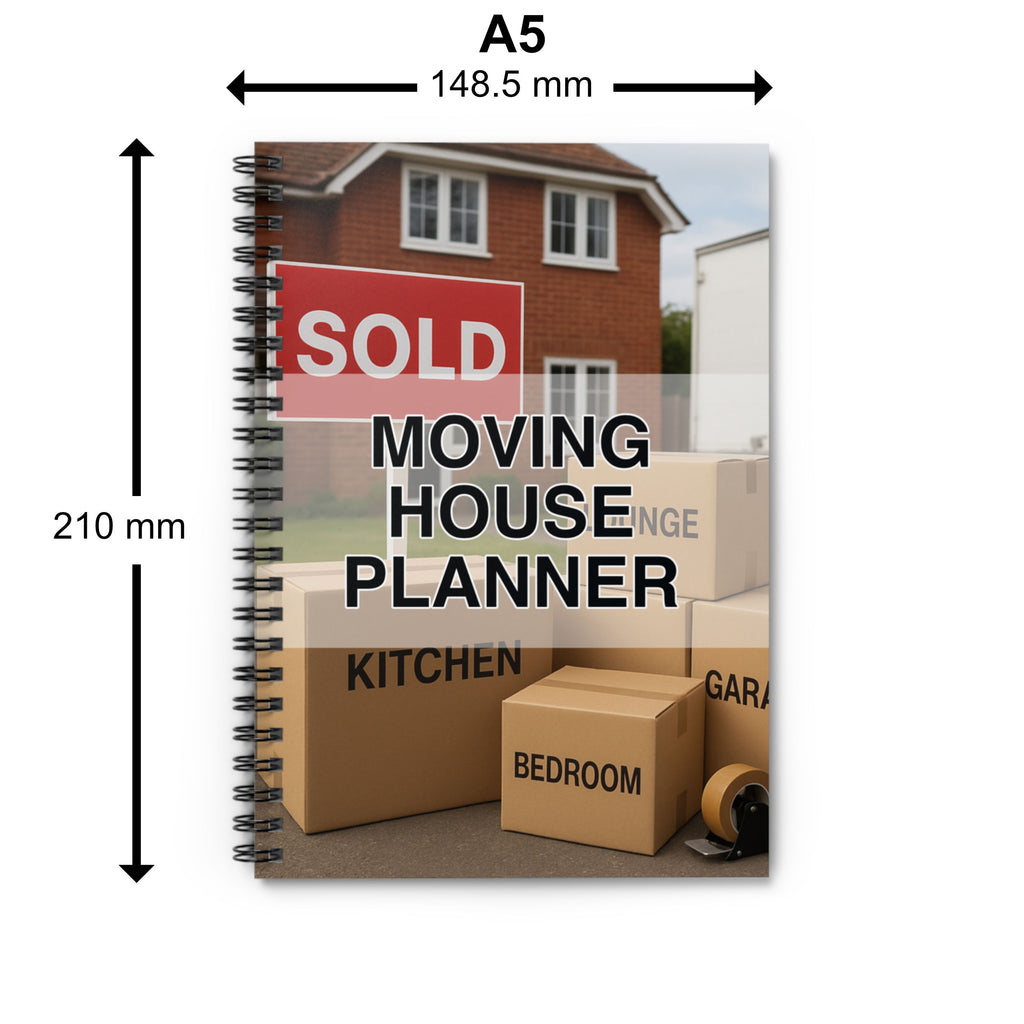 Moving House Planner - A5 Spiral Notebook