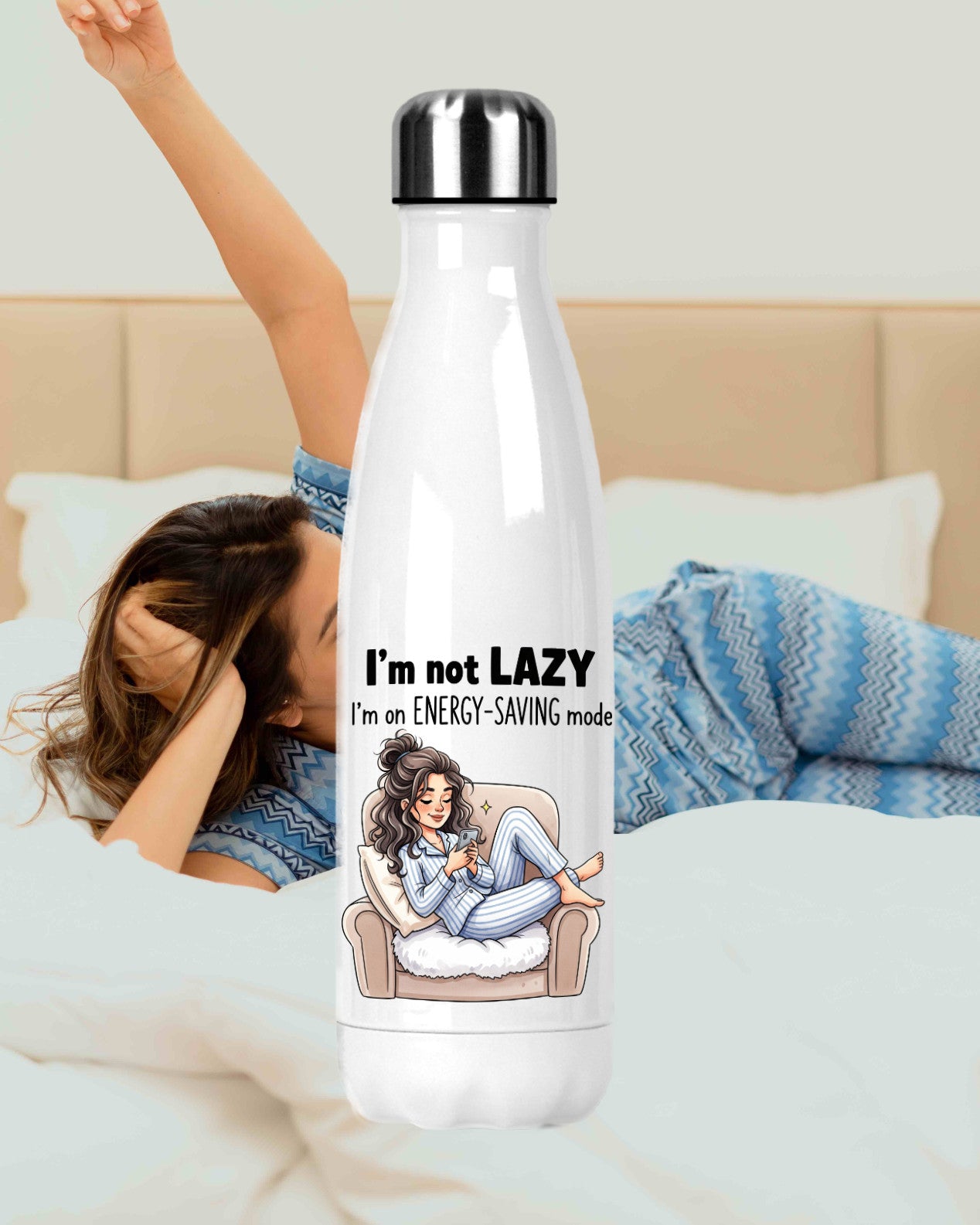 I'm Not Lazy 500ml Thermal Drinks Bottle