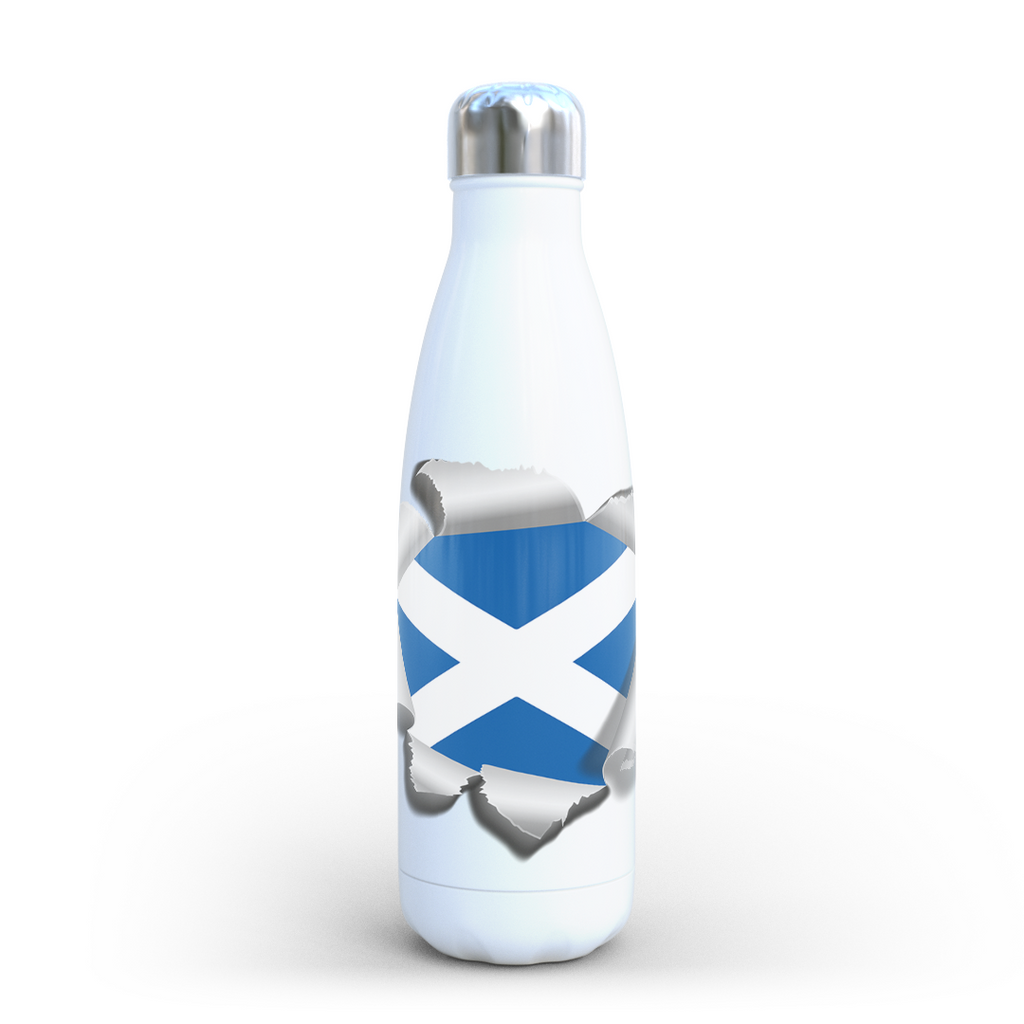 Scottish Flag Stainless Steel Water Bottle 500ml | Scotland Travel Sports Flask