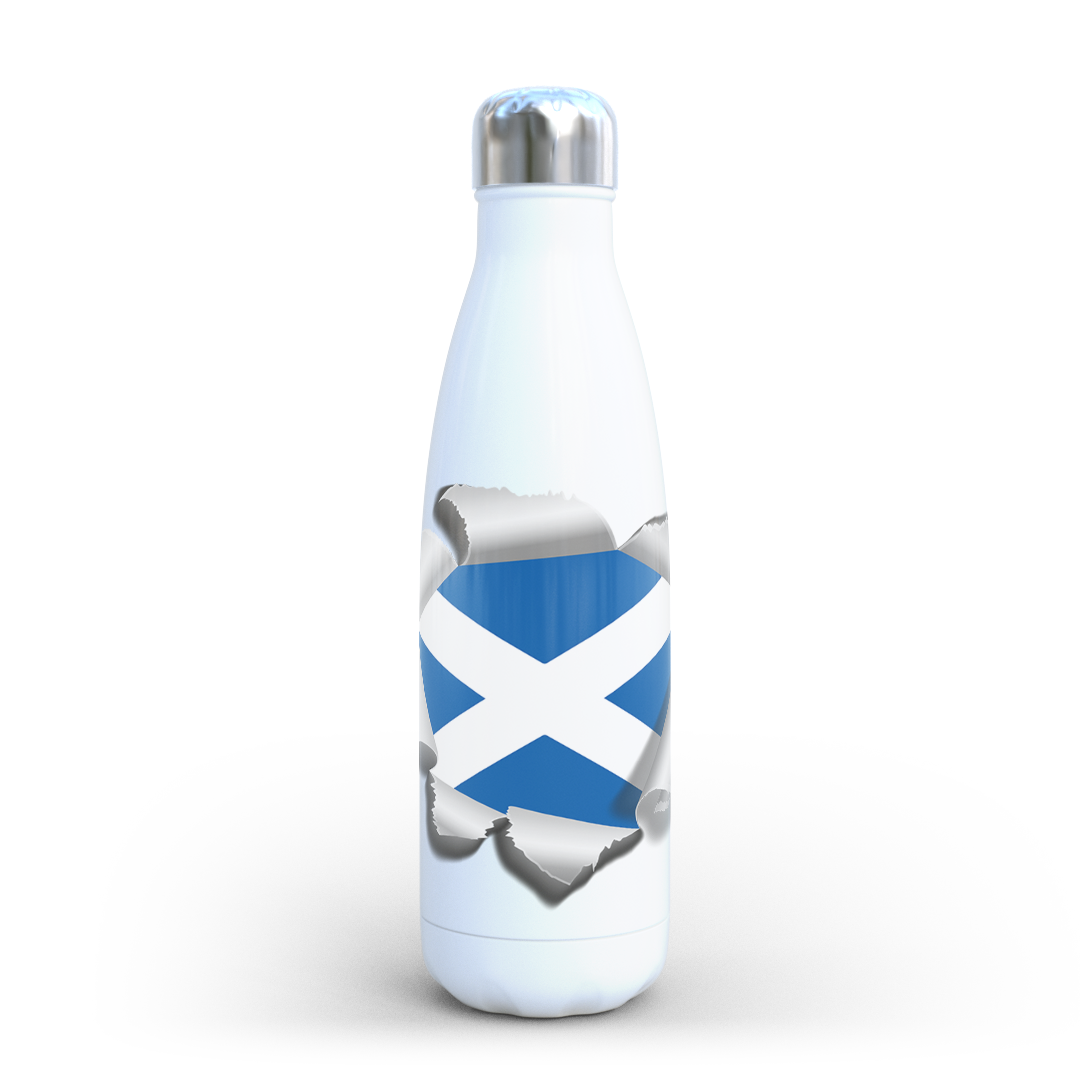 Scottish Flag Stainless Steel Water Bottle 500ml | Scotland Travel Sports Flask