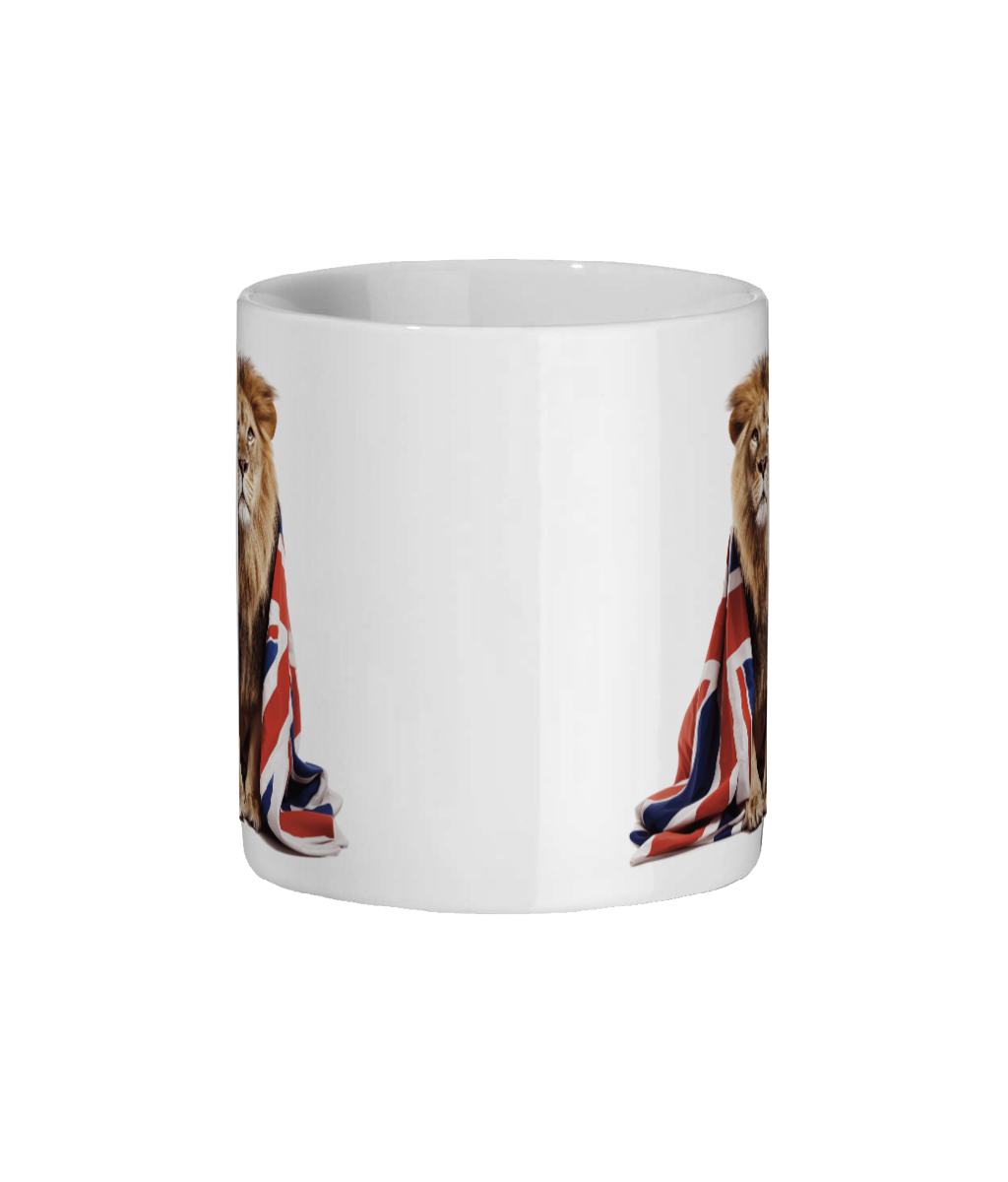 Regal Lion Ceramic Mug 11oz - British Heritage Design