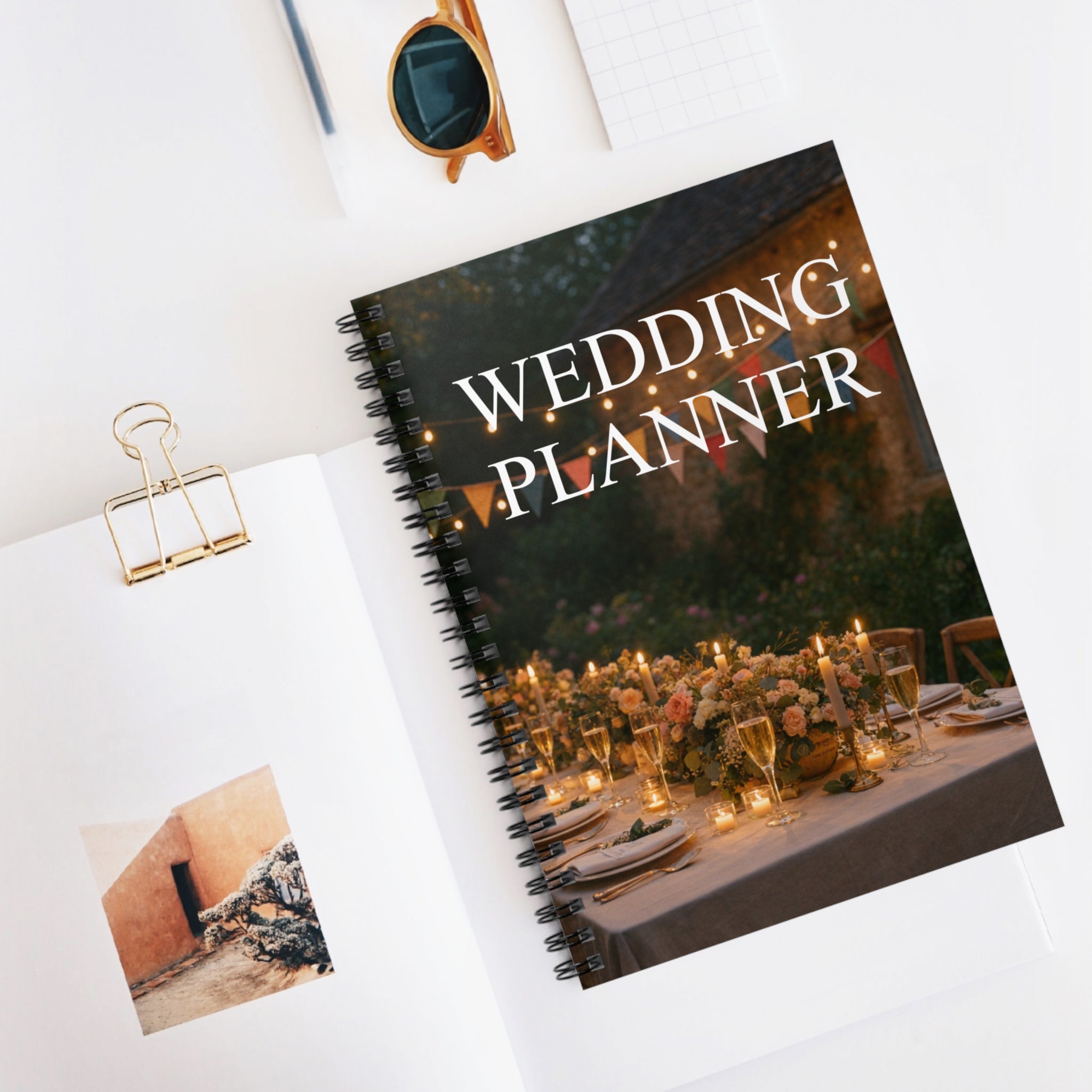 Wedding Planner French Gite - A5 Spiral Notebook