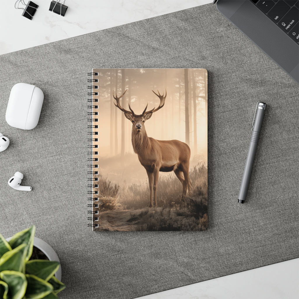 Stag Scene A5 Spiral Notebook