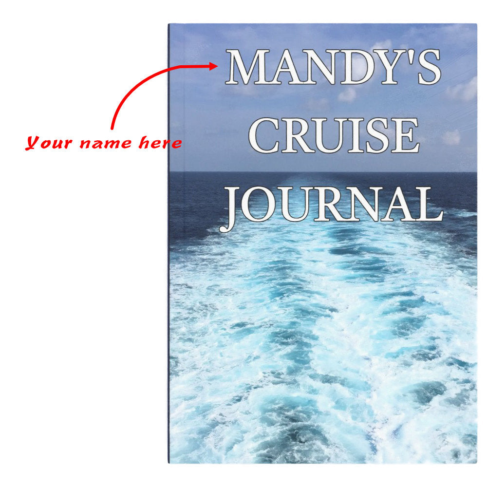 Personalised Hardback Cruise Journal - Cruise notebook