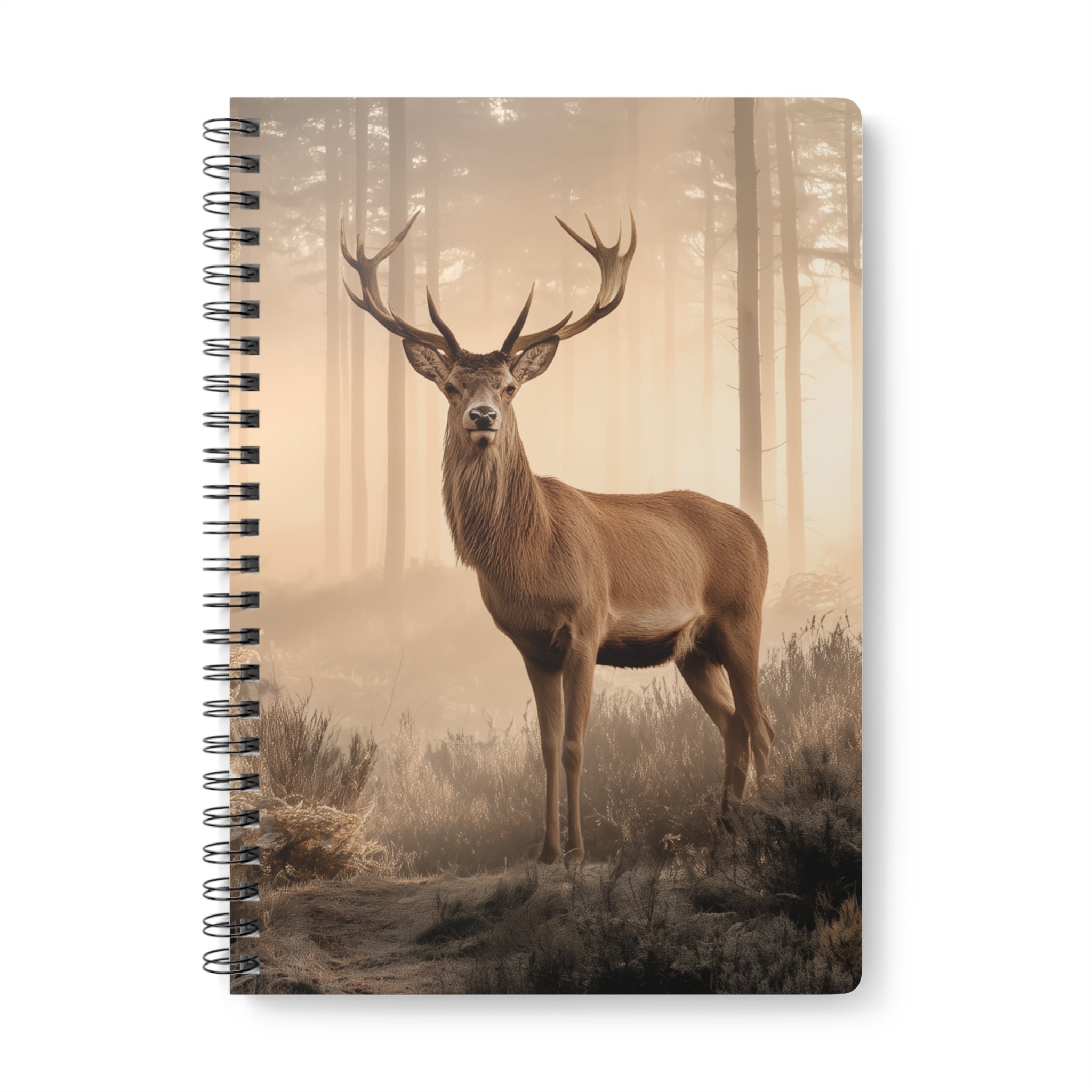 Stag Scene A5 Spiral Notebook