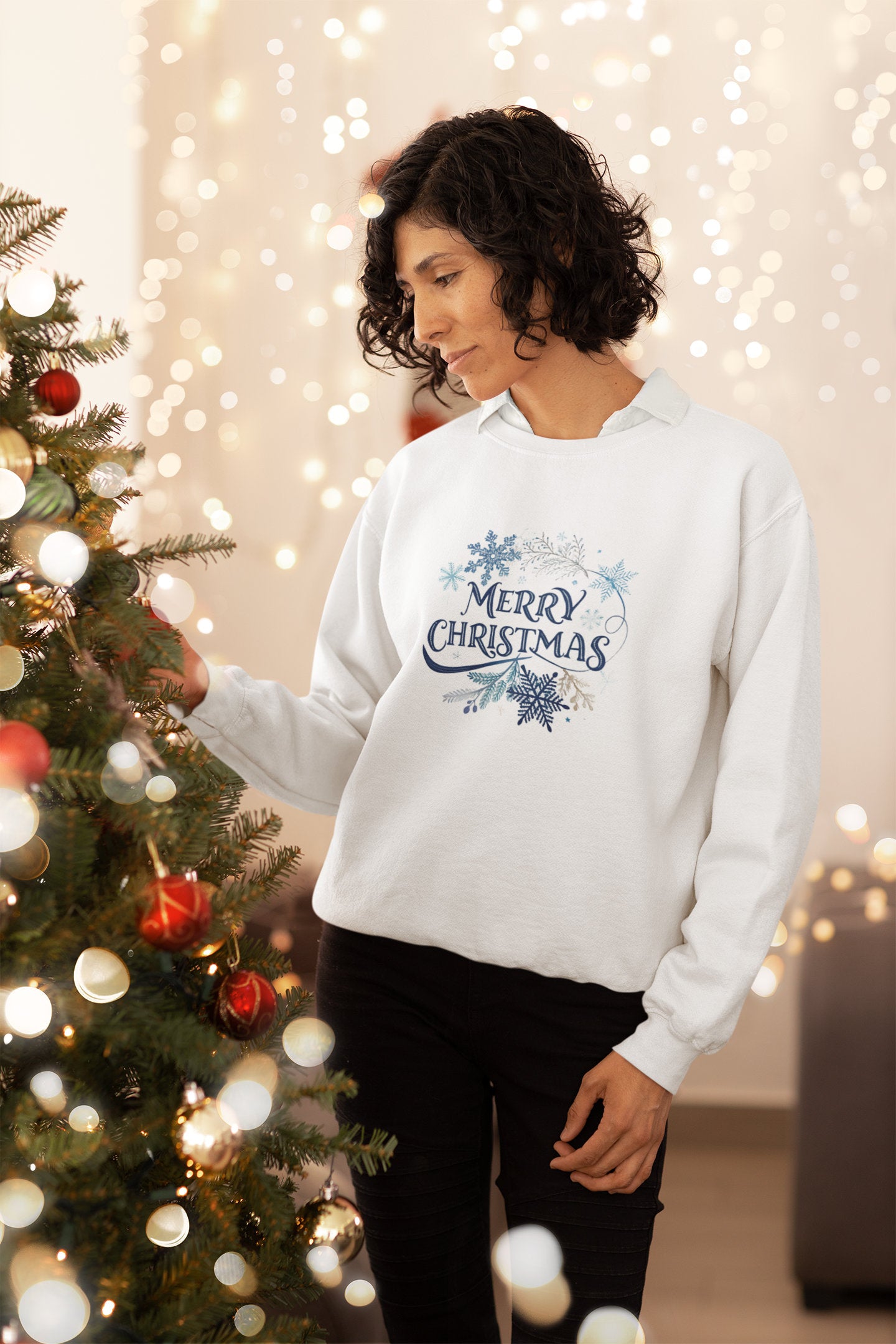 Merry Christmas Sweatshirt - Festive Holiday Jumper
