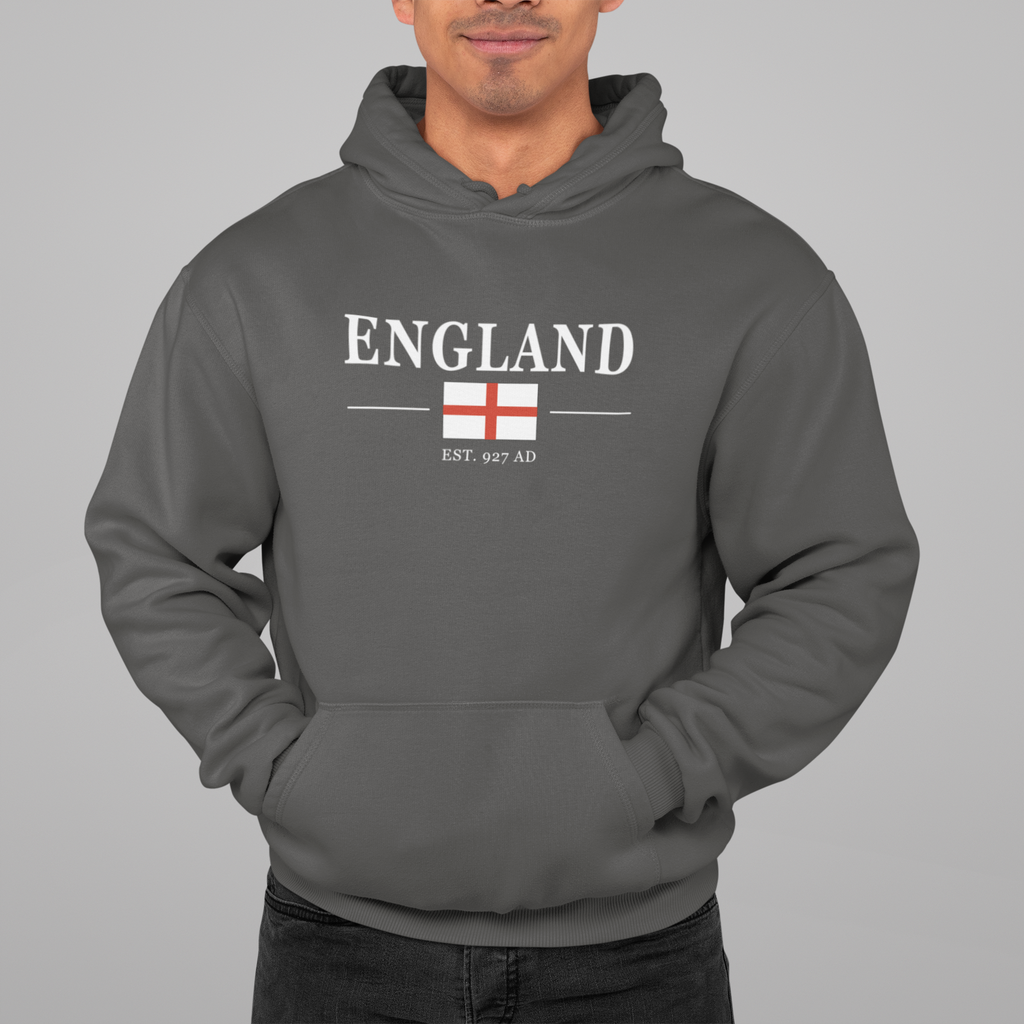 England Est. 927 AD Hoodie: St George Cross, English Heritage