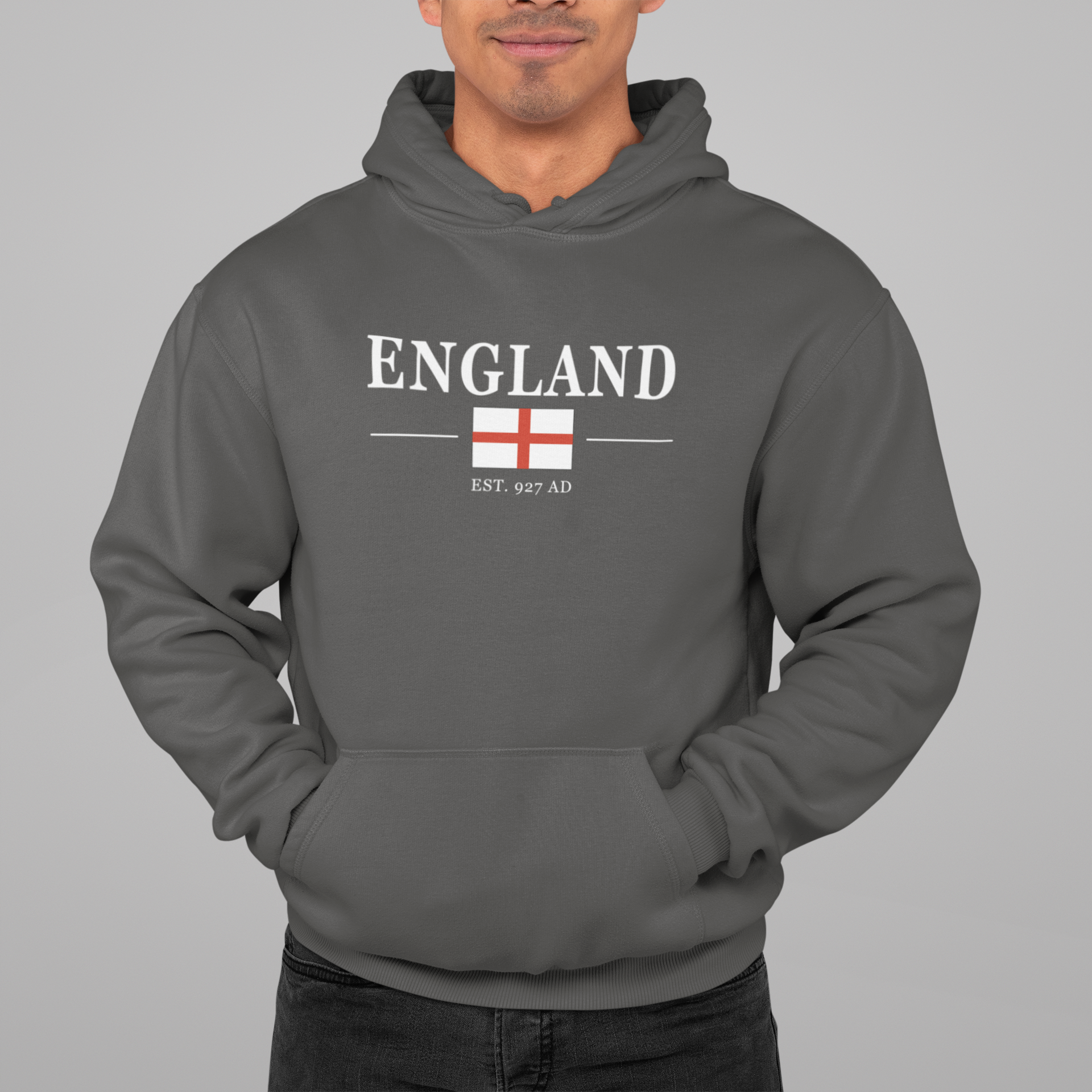 England Est. 927 AD Hoodie: St George Cross, English Heritage