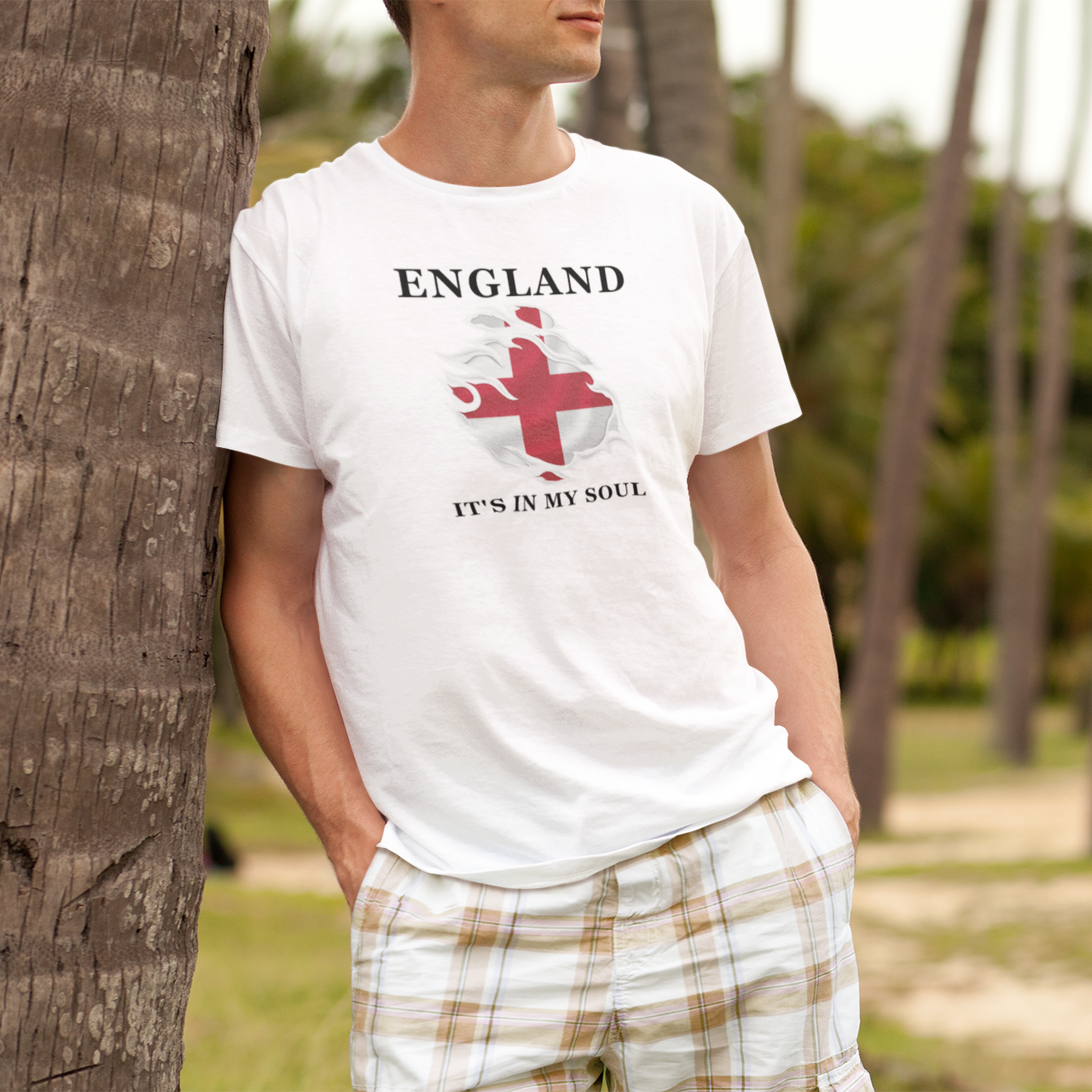 England St. George's Cross T-Shirt: Patriotic English Pride Cotton Tee