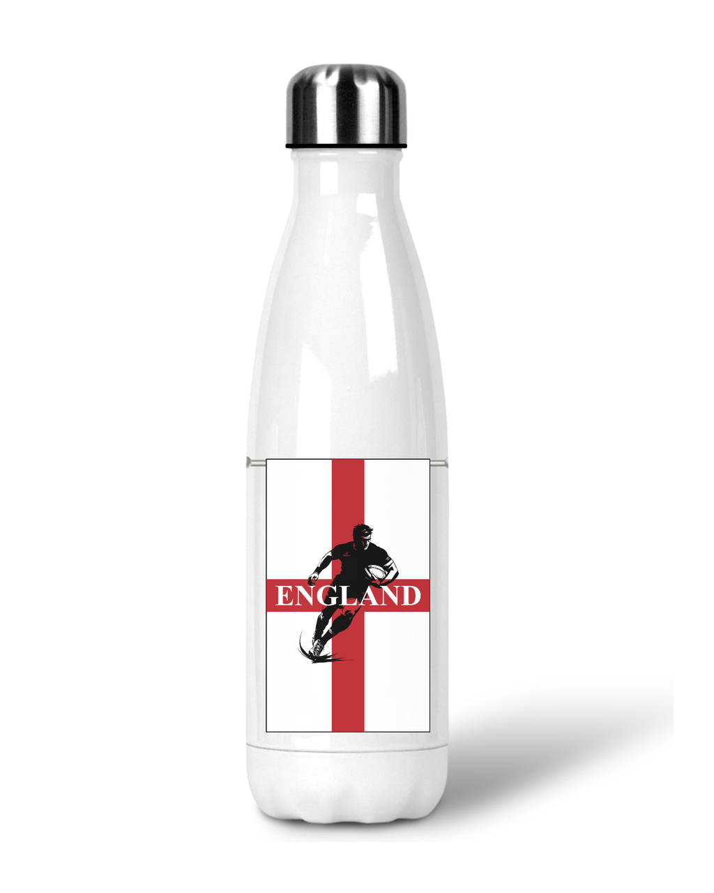 England Rugby Water Bottle – 500ml Insulated Stainless Steel Thermos
