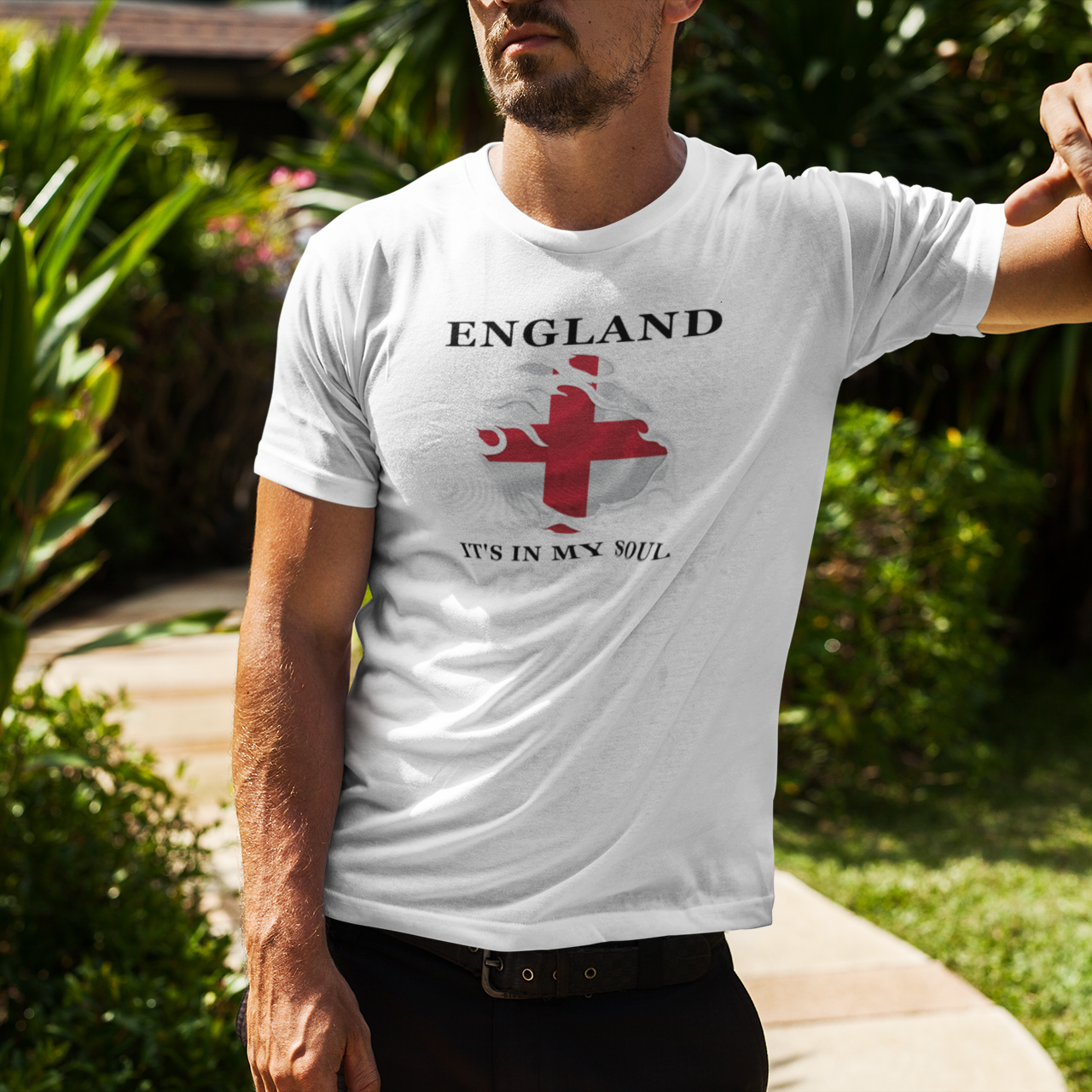 England St. George's Cross T-Shirt: Patriotic English Pride Cotton Tee