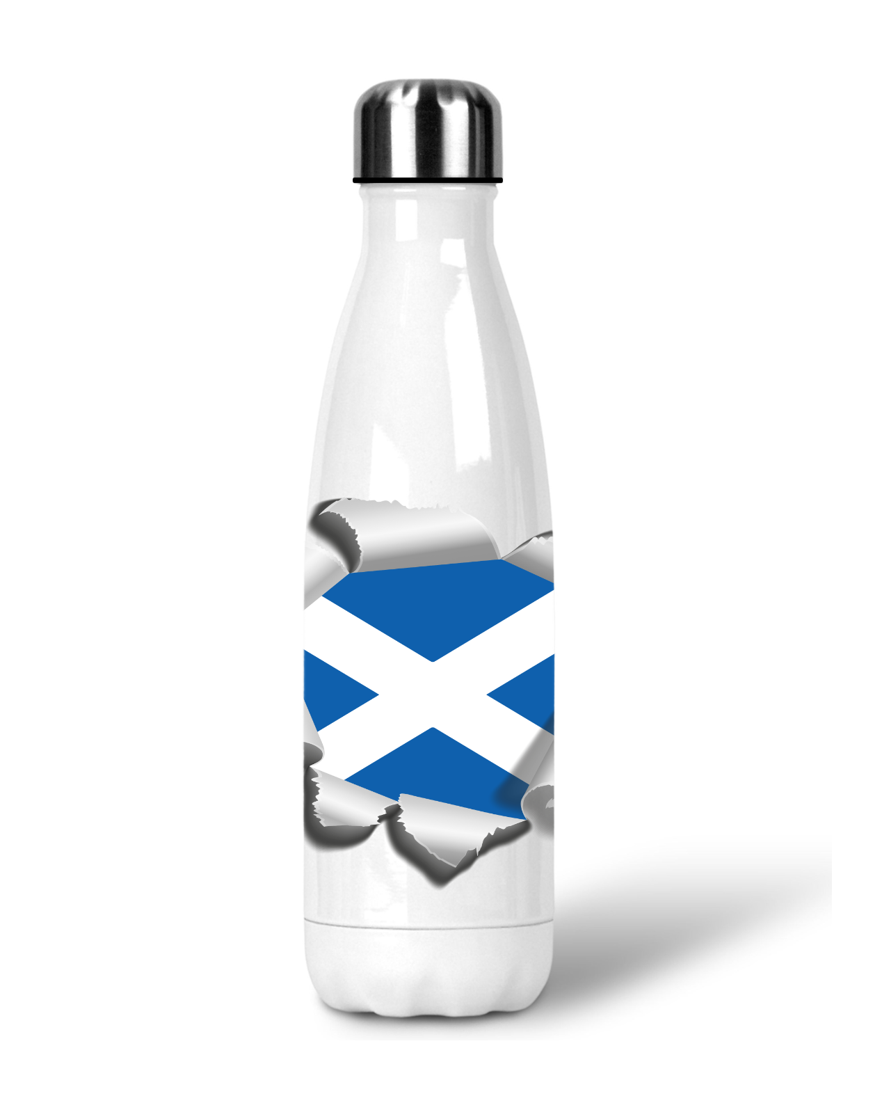 Scottish Flag Stainless Steel Water Bottle 500ml | Scotland Travel Sports Flask