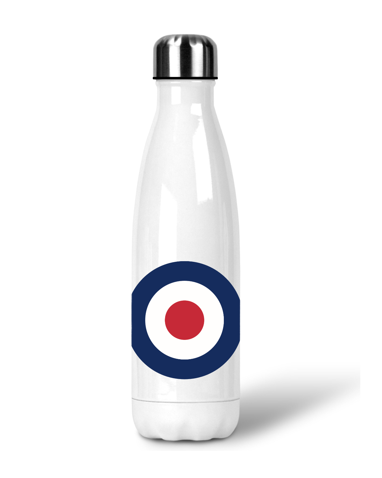 MOD Target Metal Thermos: 500ml White Hot/Cold Drinks Bottle