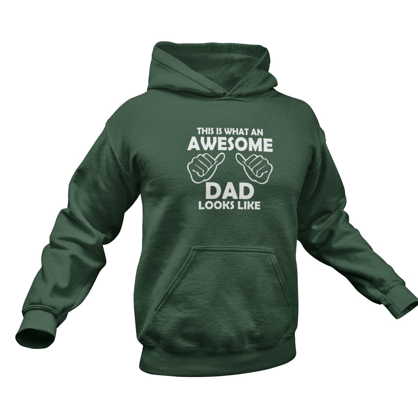 Awesome Dad Hoodie – Funny Father Gift with Thumbs Up Graphic