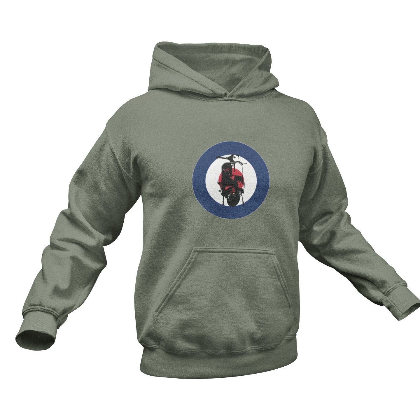 MOD Hoodie with Scooter Target Artwork