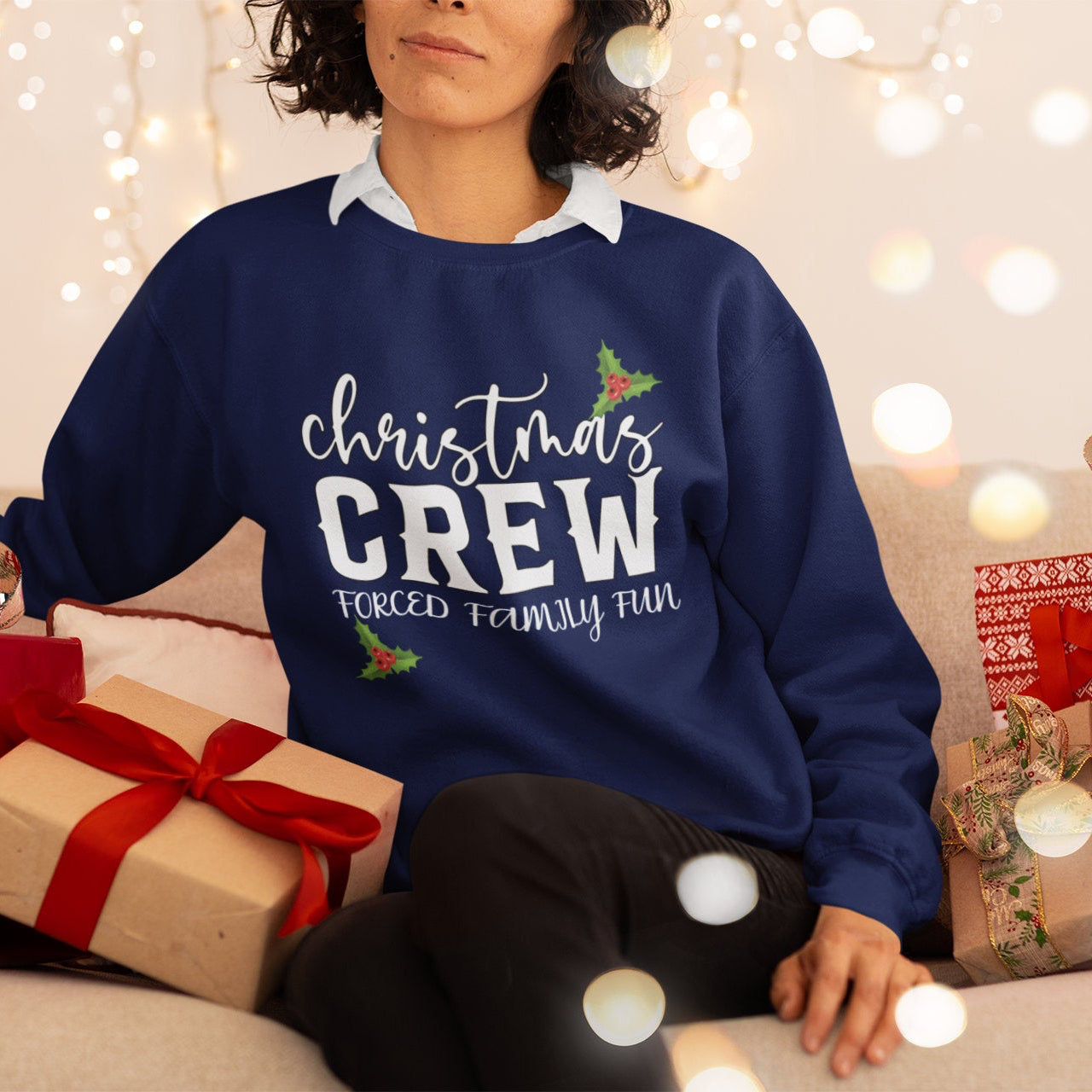 Christmas Crew Neck Sweatshirt - Festive Holiday Jumper