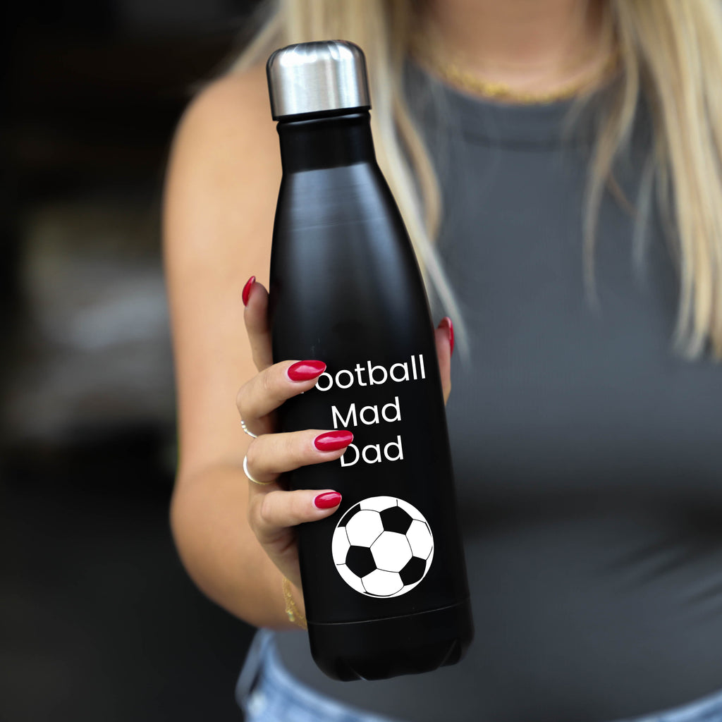 Football Dad Metal Thermos: 500ml Hot/Cold Drinks Bottle