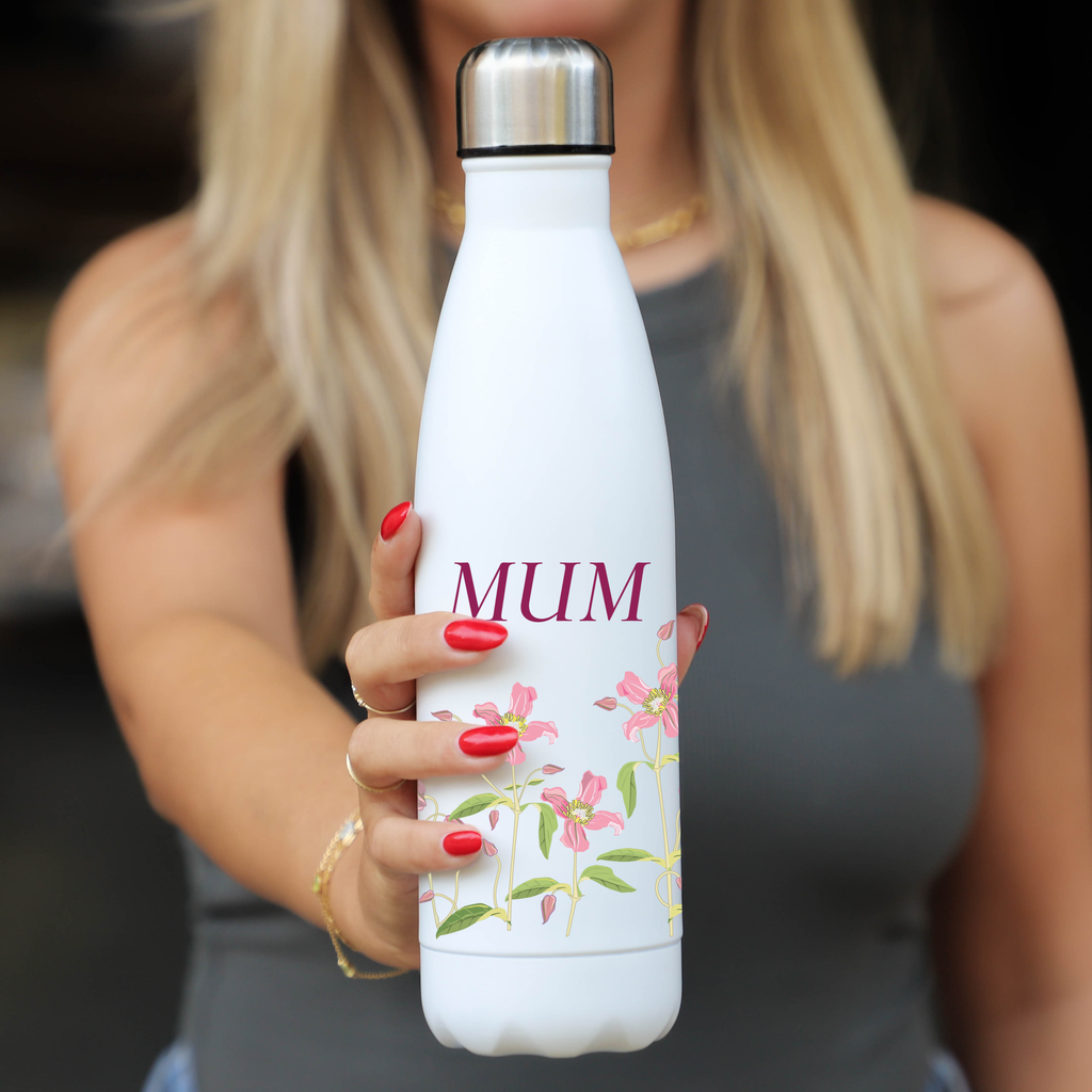 Floral design water bottle for Mum - Classic 500ml Thermos