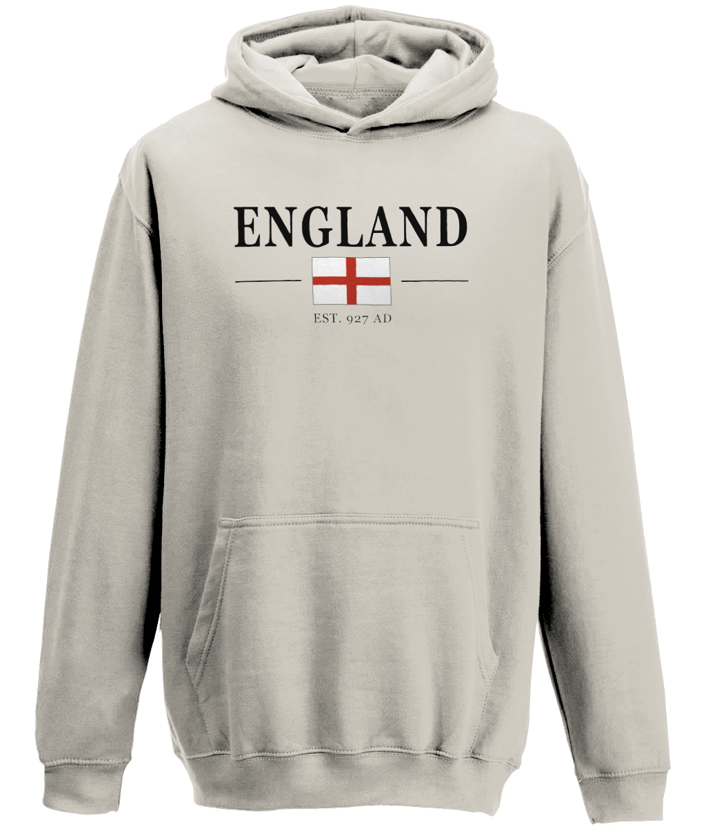 England Est. 927 AD Hoodie: St George Cross, English Heritage