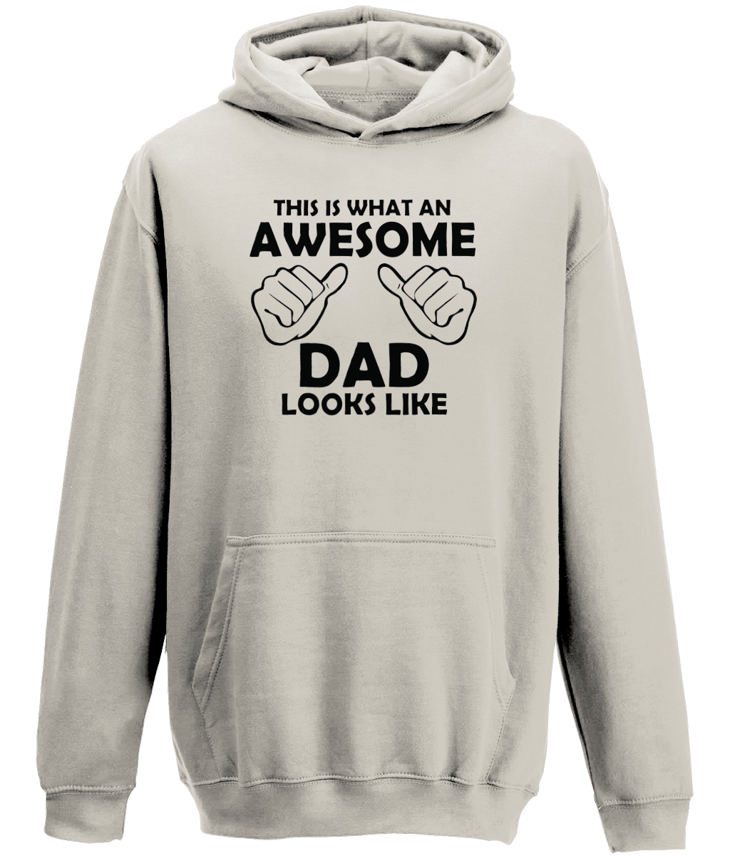 Awesome Dad Hoodie – Funny Father Gift with Thumbs Up Graphic